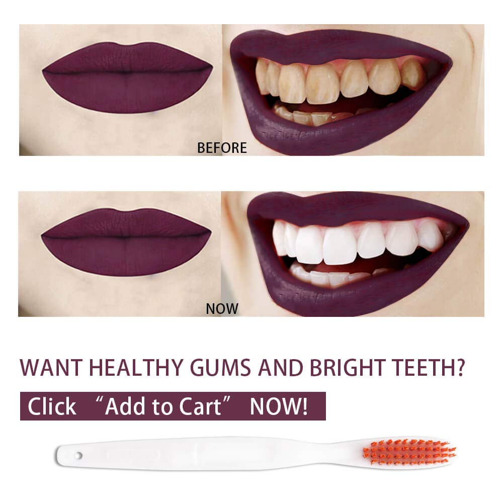 12 Pack Hard Bristle Toothbrushes for Smokers - Stain Removal & Teeth Whitening - Ideal for Coffee, Tea, and Tobacco Stain Removal at Home