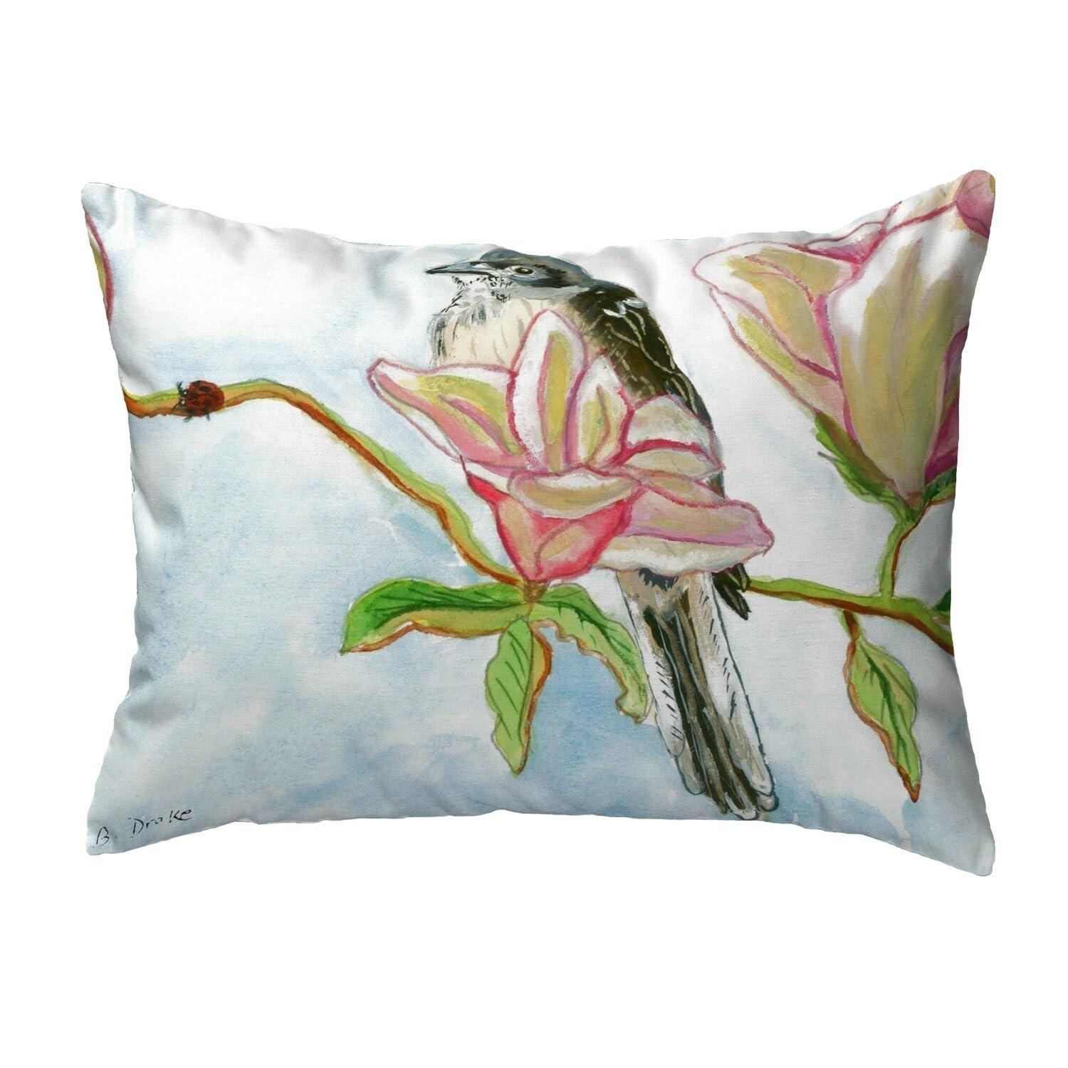 Betsy Drake KS402 Decorative Throw Pillow 11x14 Inches - Multi-Color Soft Cushion for Sofa, Bed, Living Room & Home Decor