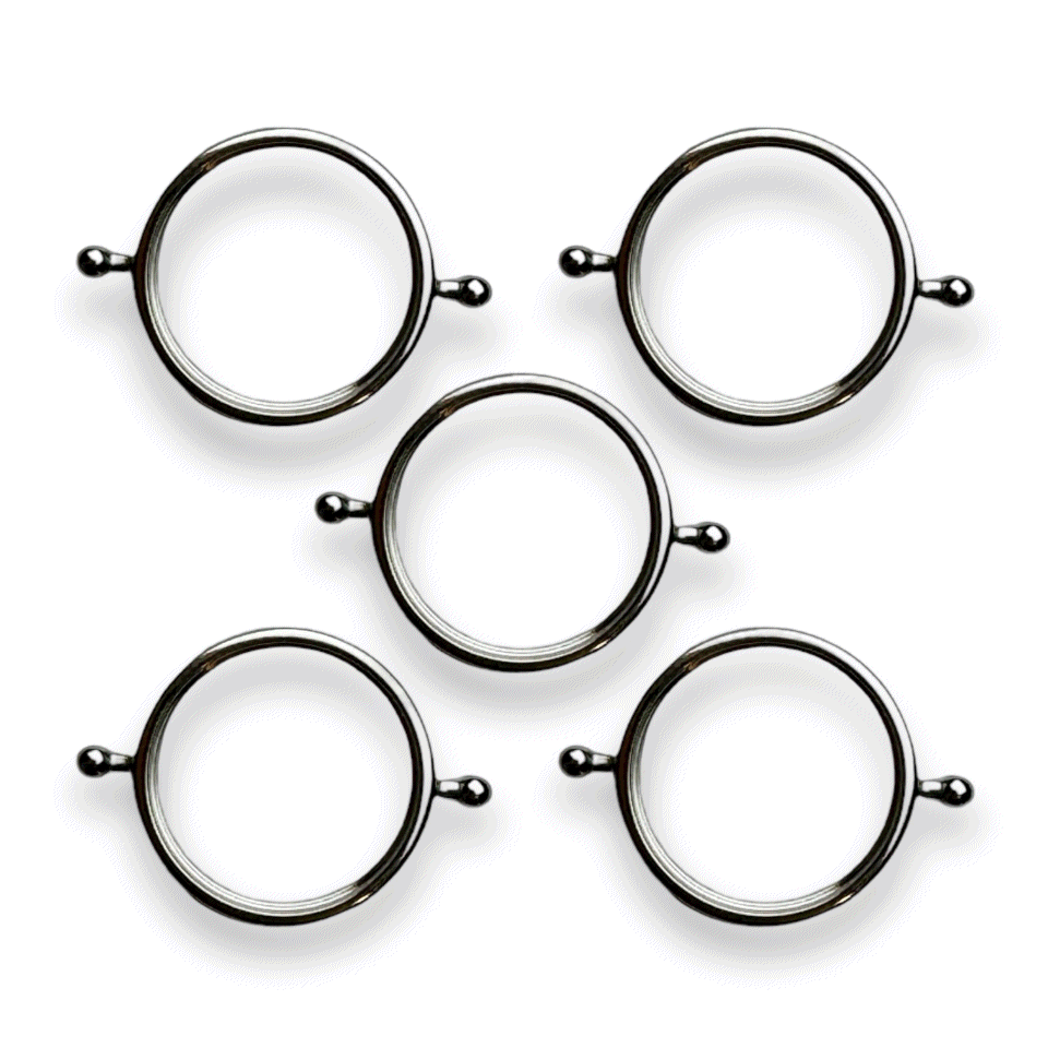 DIY Round Element Bezel - Bulk Pack of 100 for Jewelry Making, Watch Repair & Craft Projects | Perfect for Earrings, Necklaces & DIY Accessories