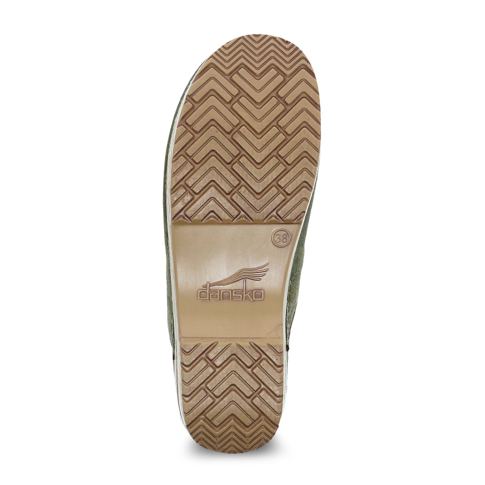 Dansko Professional Clog for Women - Green Burnished Nubuck Leather Slip-Resistant Work Shoes | Comfortable Nursing Clogs for Healthcare Workers & Restaurant Staff