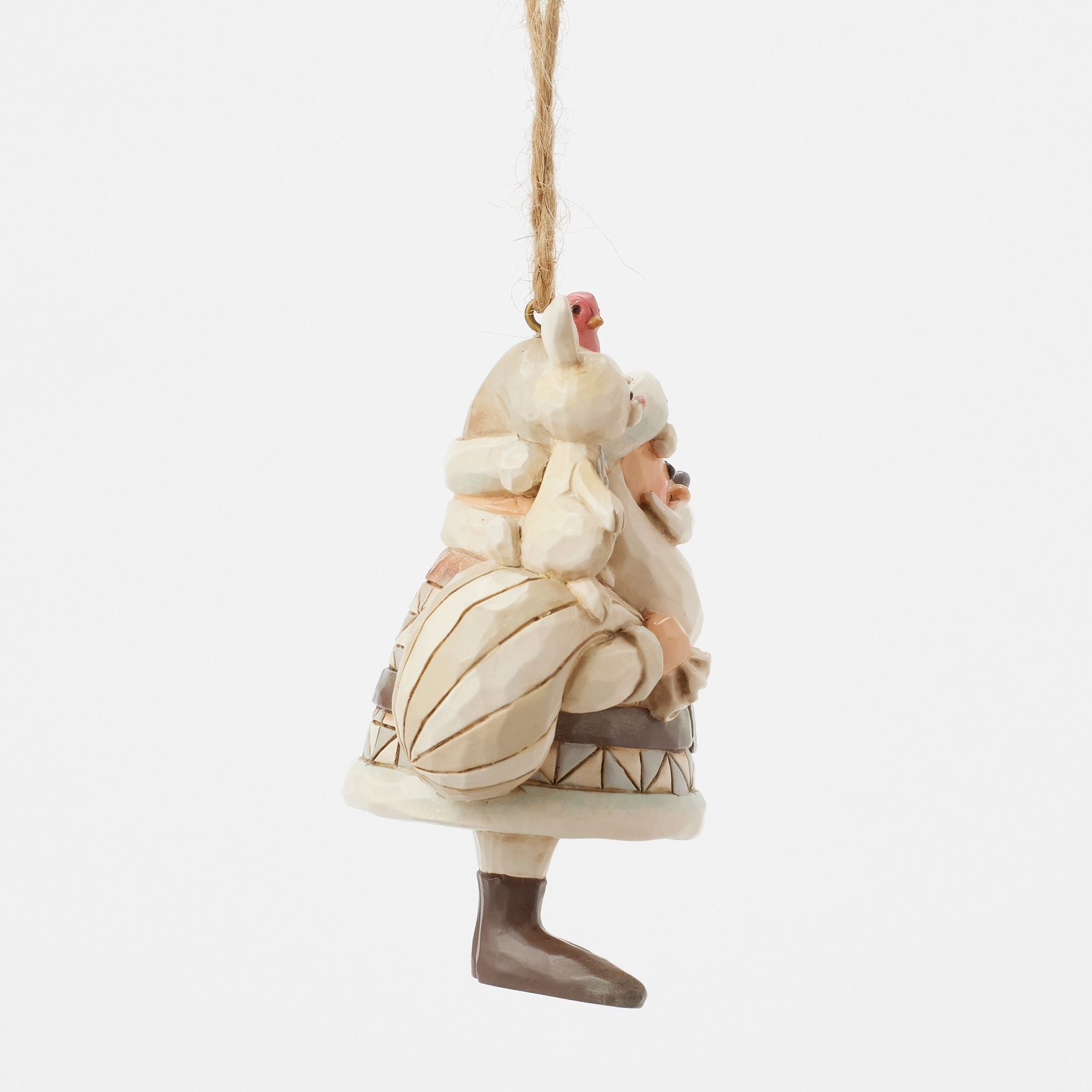 Woodland Santa with Animals Handmade Ornament - Perfect for Christmas Tree Decor, Holiday Gifts & Winter Home Decor