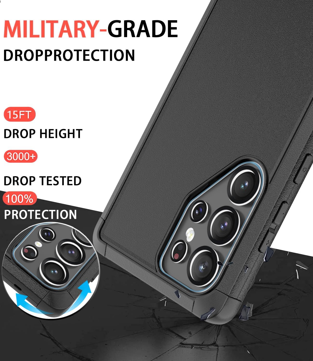 Samsung Galaxy S25 Ultra Screen Protector & Camera Lens Protector - Heavy Duty Tempered Glass Phone Cover for Ultimate Protection | Perfect for Outdoor Adventures, Work & Daily Use