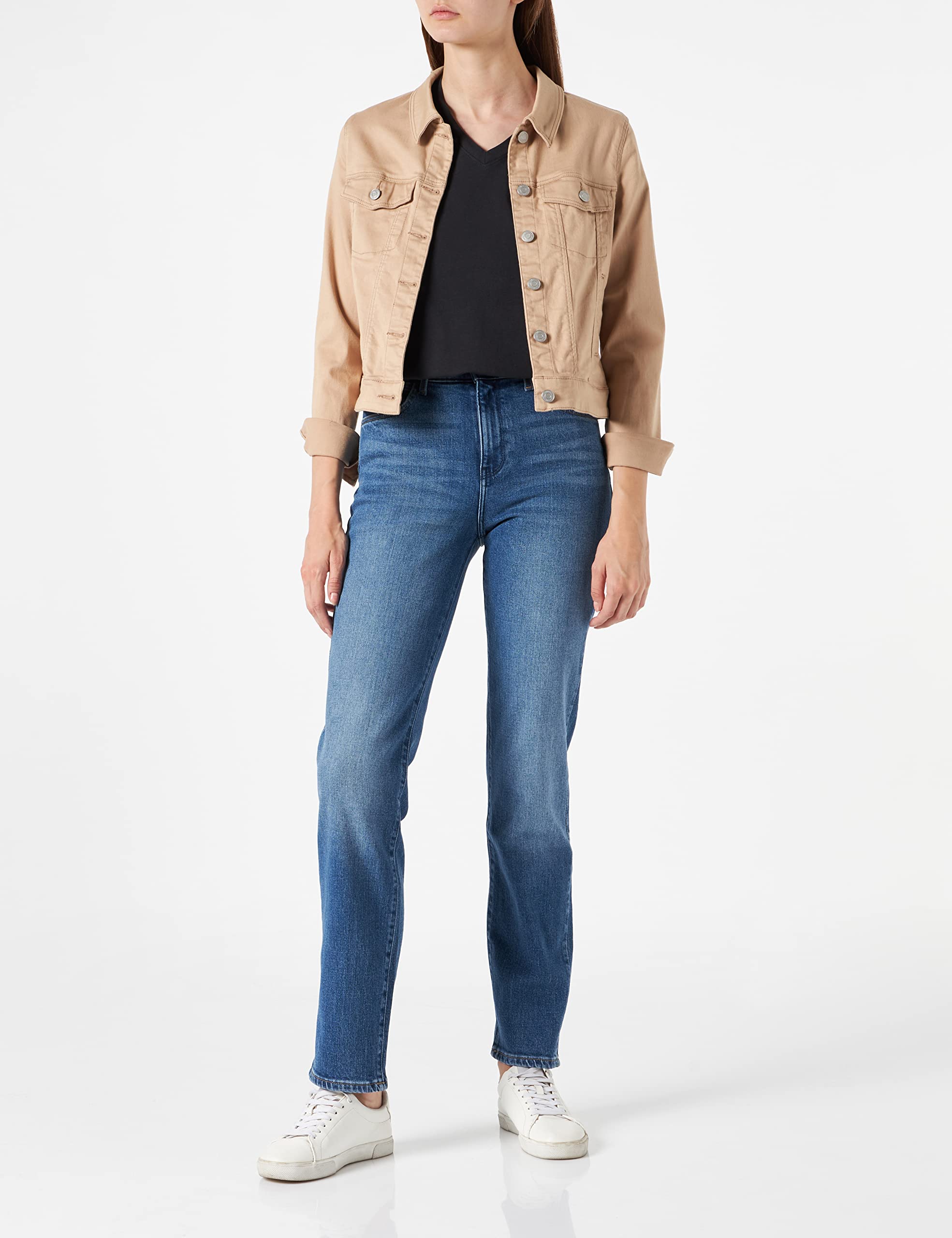 Wrangler Women's Straight Fit Airblue Jeans - Comfortable Denim Pants for Casual Wear & Everyday Outfits | Perfect for Work, Shopping & Weekend Activities