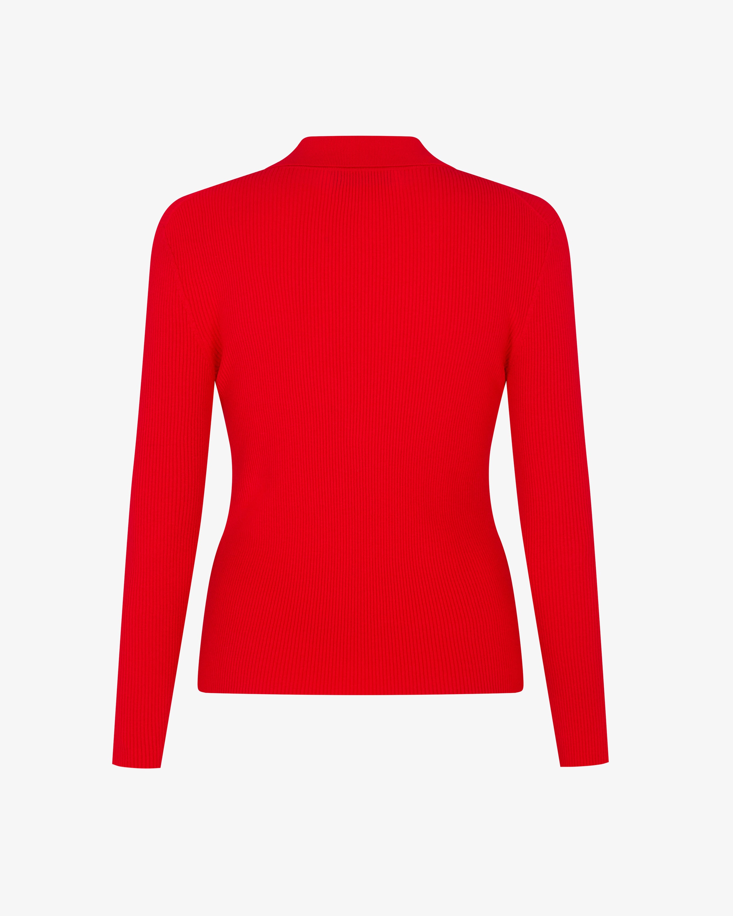 Stylish Ribbed Henley Top for Men & Women - Comfortable Red Knit Shirt for Casual Wear, Layering & Everyday Outfits