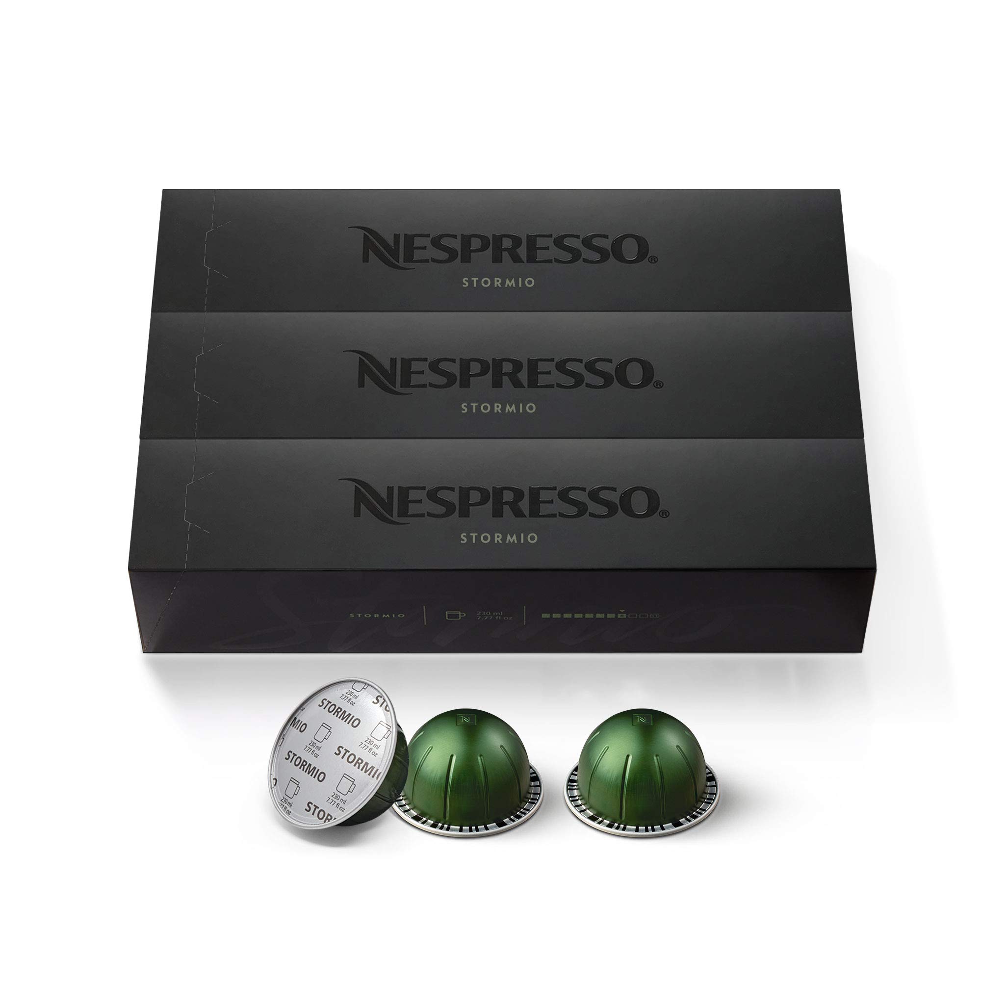 Nespresso VertuoLine Espresso Coffee Capsules Variety Pack (50 Count) + Stormio Dark Roast Coffee Pods (3 Pack) - Perfect for Home, Office & Gifts