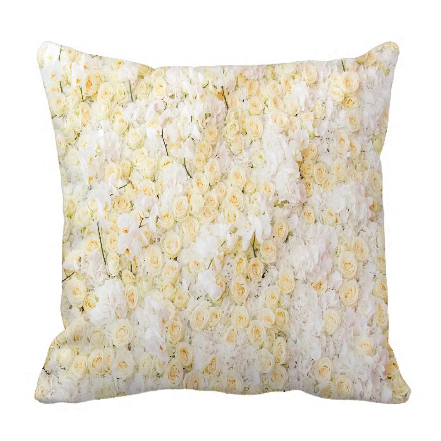 ECZJNT Floral Print Pillow Case Cover 20x20 Inch - Soft Decorative Cushion Cover for Bedroom, Sofa & Home Decor