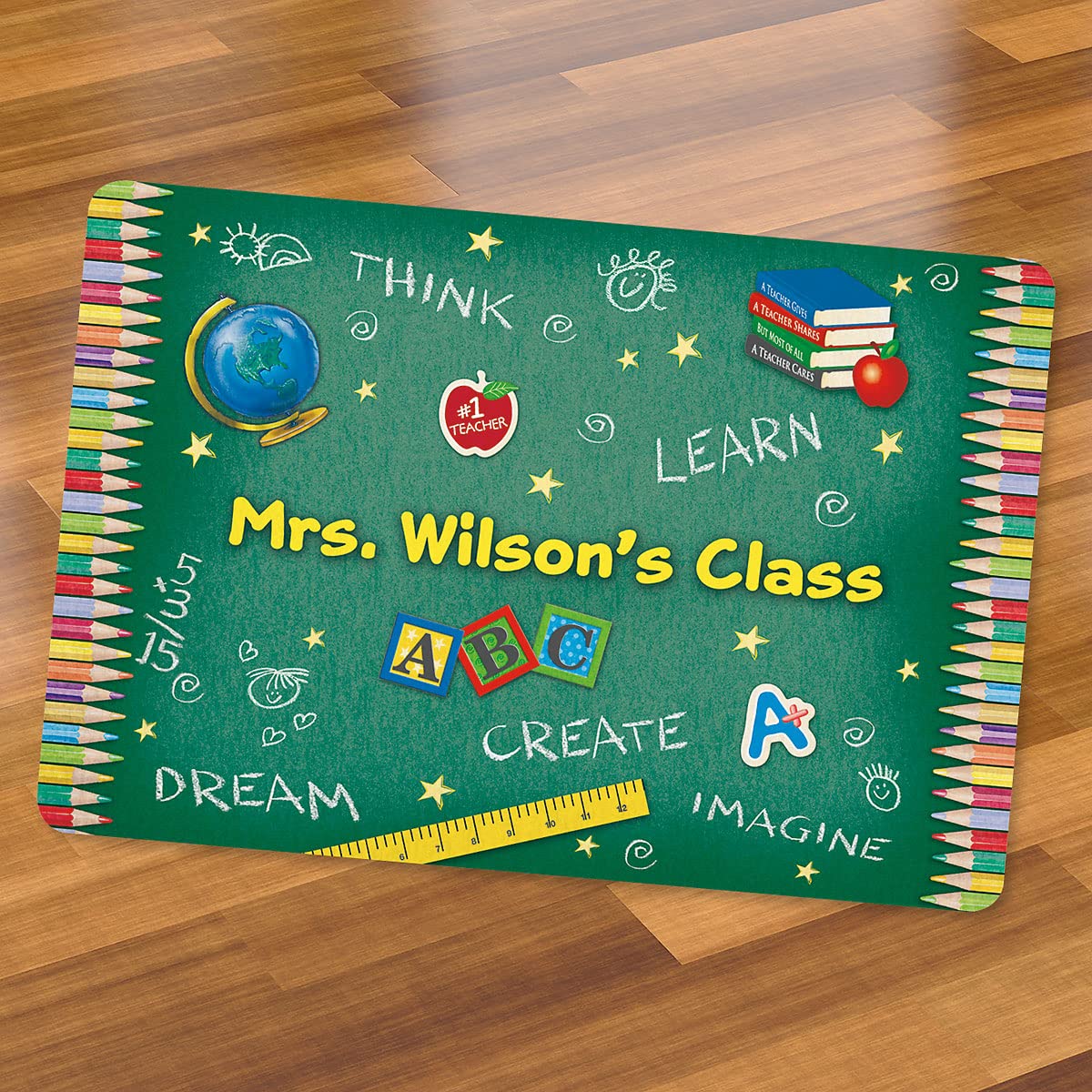 Personalized Teacher's Welcome Mat - 27
