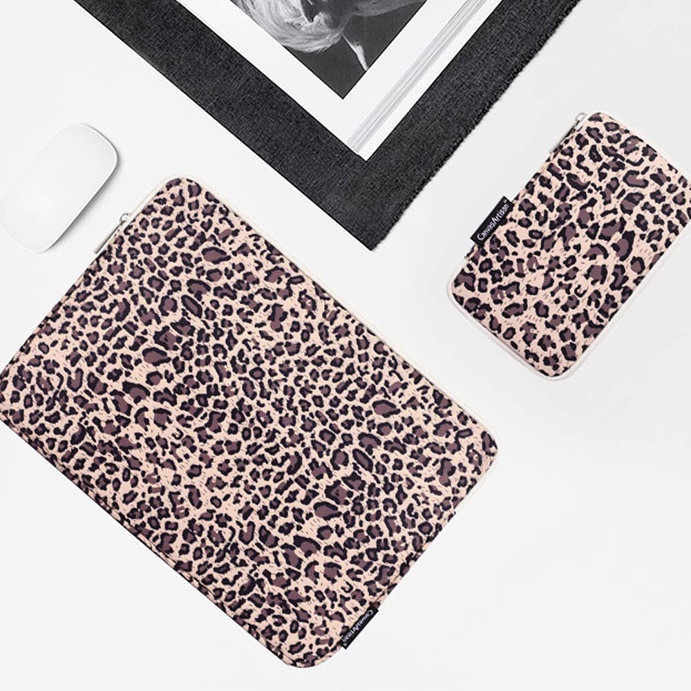 13-14 Inch Leopard Print Laptop Sleeve Case for Google Pixelbook Go 13.3