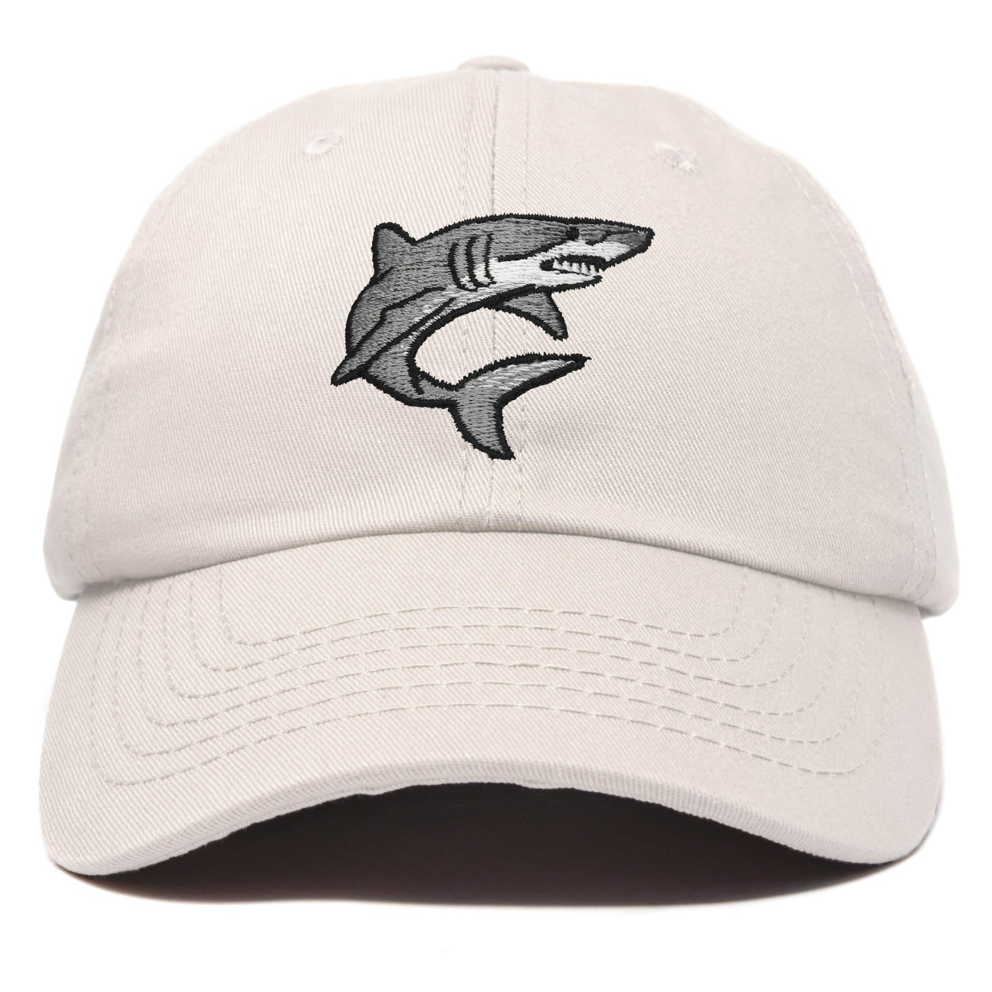 DALIX Embroidered Great White Shark Baseball Cap - Stylish Adjustable Hat for Men & Women - Perfect for Beach, Fishing, and Outdoor Adventures