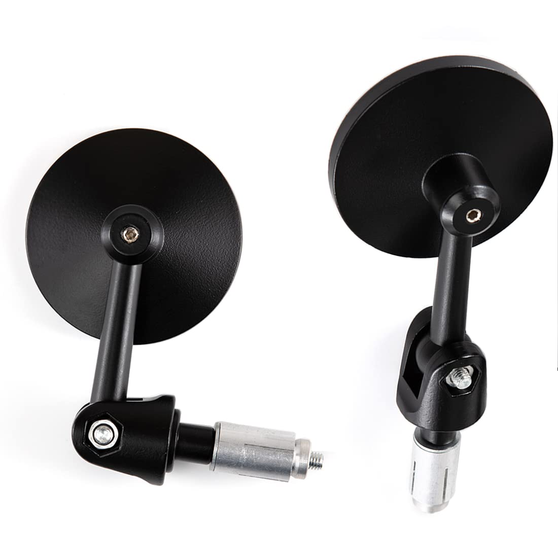 22mm Convex Motorcycle Side Mirror - Black Handlebar Rearview Mirror for Motorcycle, Scooter & E-Bike | Enhanced Safety & Wide View for Urban Commuting & Off-Road Adventures