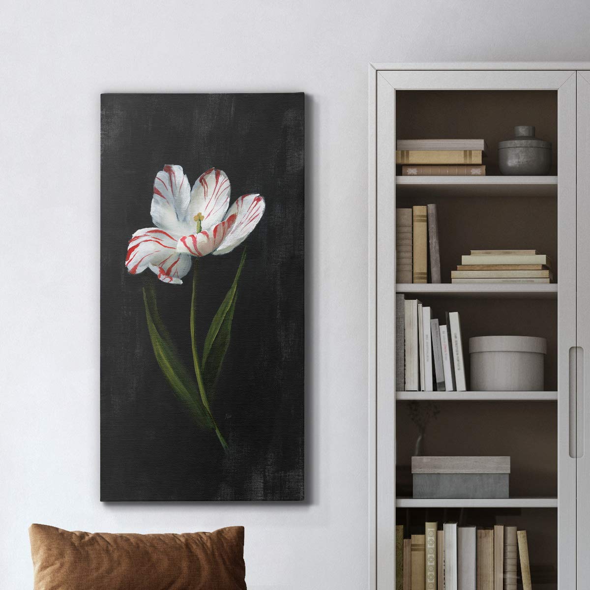 White Floral Canvas Wall Art - 8