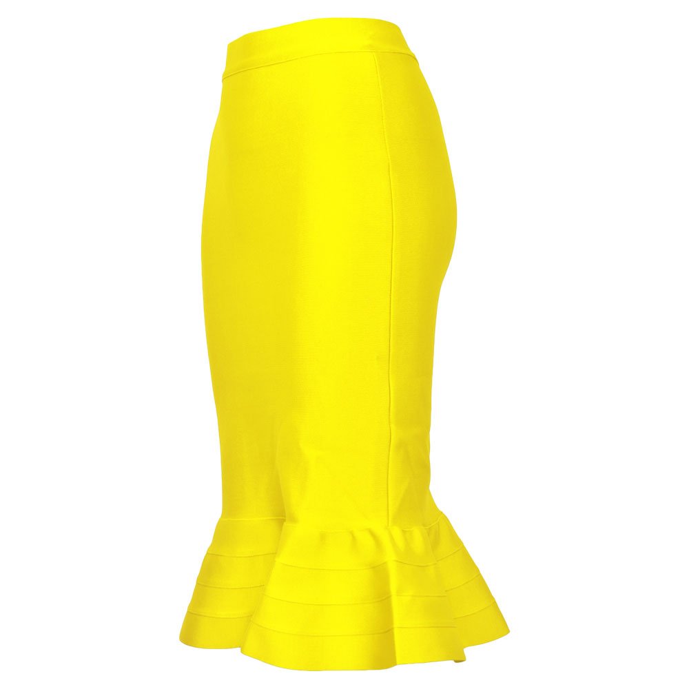 Mermaid Fishtail Pencil Skirt - High Waist Rayon for Party & Work