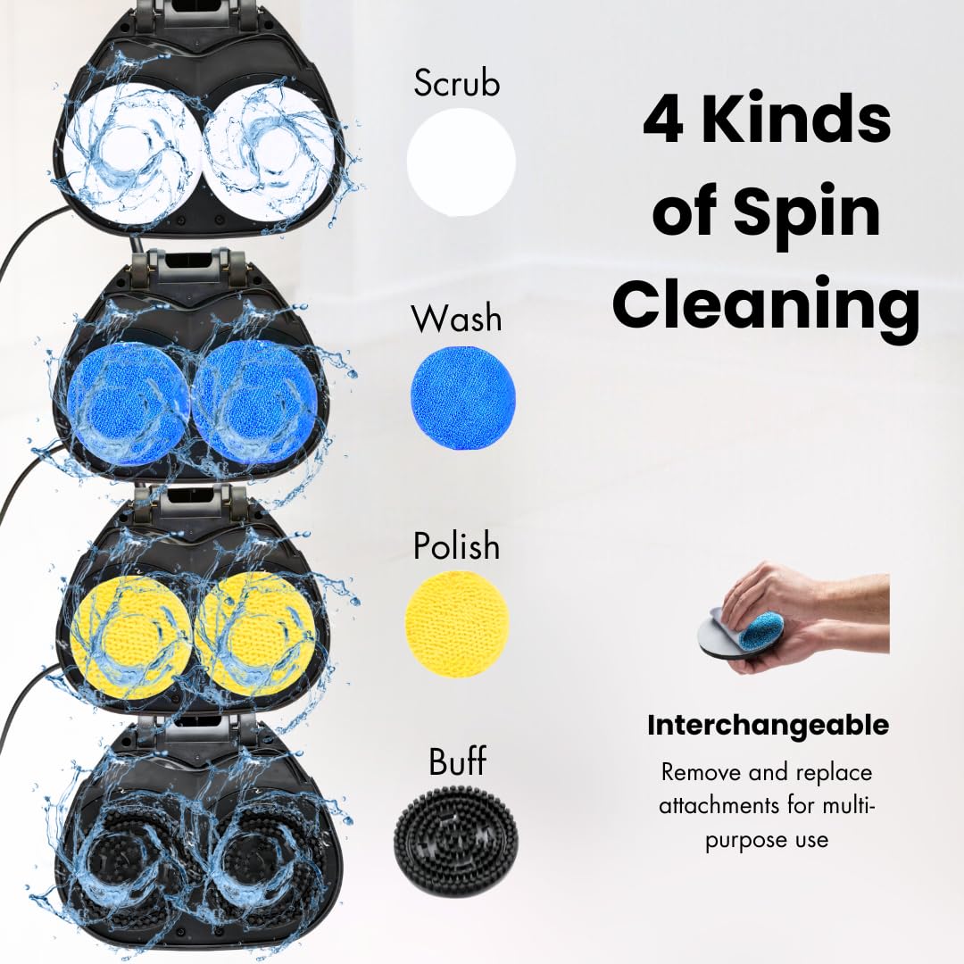 Ewbank EP170 Multi-Purpose Floor Cleaning Machine - 2200 RPM, Lightweight (8 lbs), Interchangeable Brushes & Pads - Floor Scrubber, Polisher, Washer for Hardwood, Tile & Laminate Floors - Perfect for Home, Office & Commercial Use