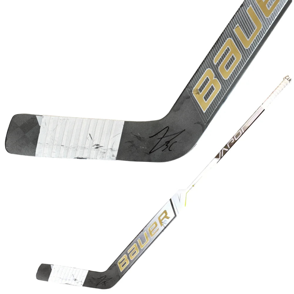 Logan Thompson Autographed Game Used Hockey Stick - Vegas Golden Knights vs. Washington Capitals 11/14/23 - Signed NHL Memorabilia for Sports Collectors & Hockey Fans