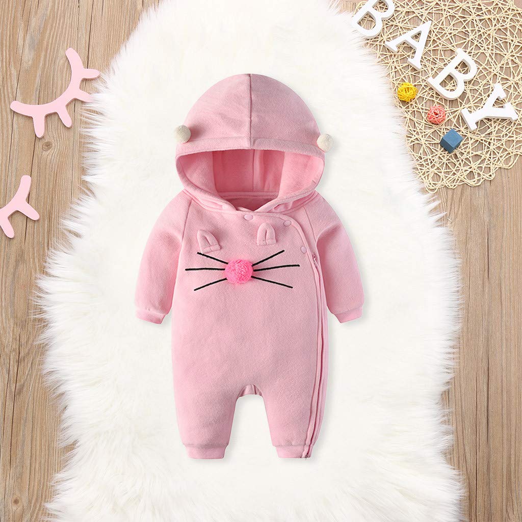 Newborn Baby Girl & Boy Floral Ruffle Romper Jumpsuit - Winter & Fall Infant Outfits for Casual Wear, Photoshoots & Special Occasions