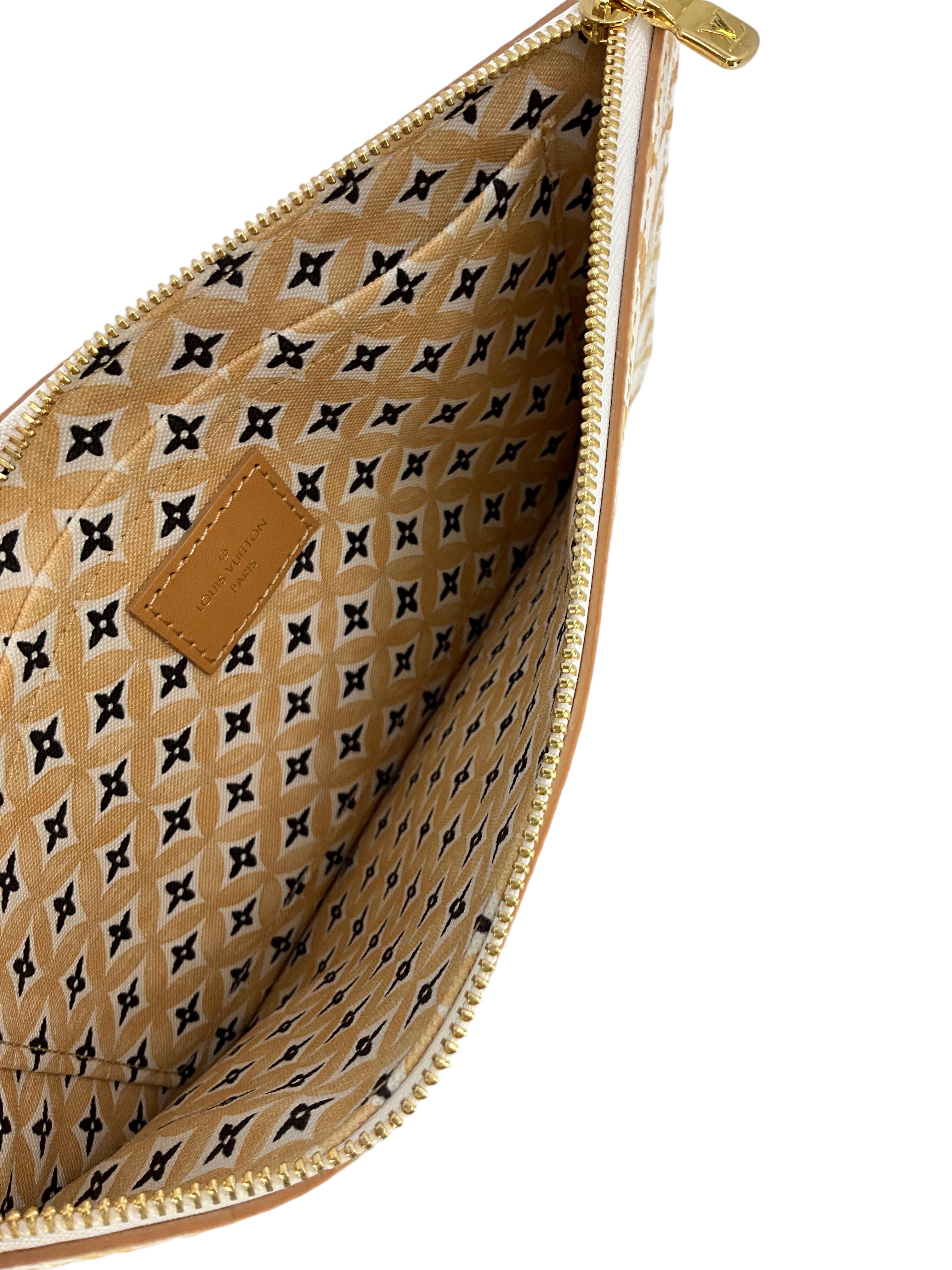 Authentic LOUIS VUITTON Monogram Giant By The Pool 2.0 Neverfull MM Tote Bag with Pochette - Luxury Designer Beach Tote for Women, Perfect for Poolside, Vacation & Summer Travel Accessories