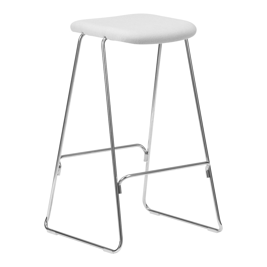 Premium Fully Upholstered Bar Stool with Padded Seat - Modern Kitchen Island & Home Bar Seating for Comfortable Dining & Entertaining