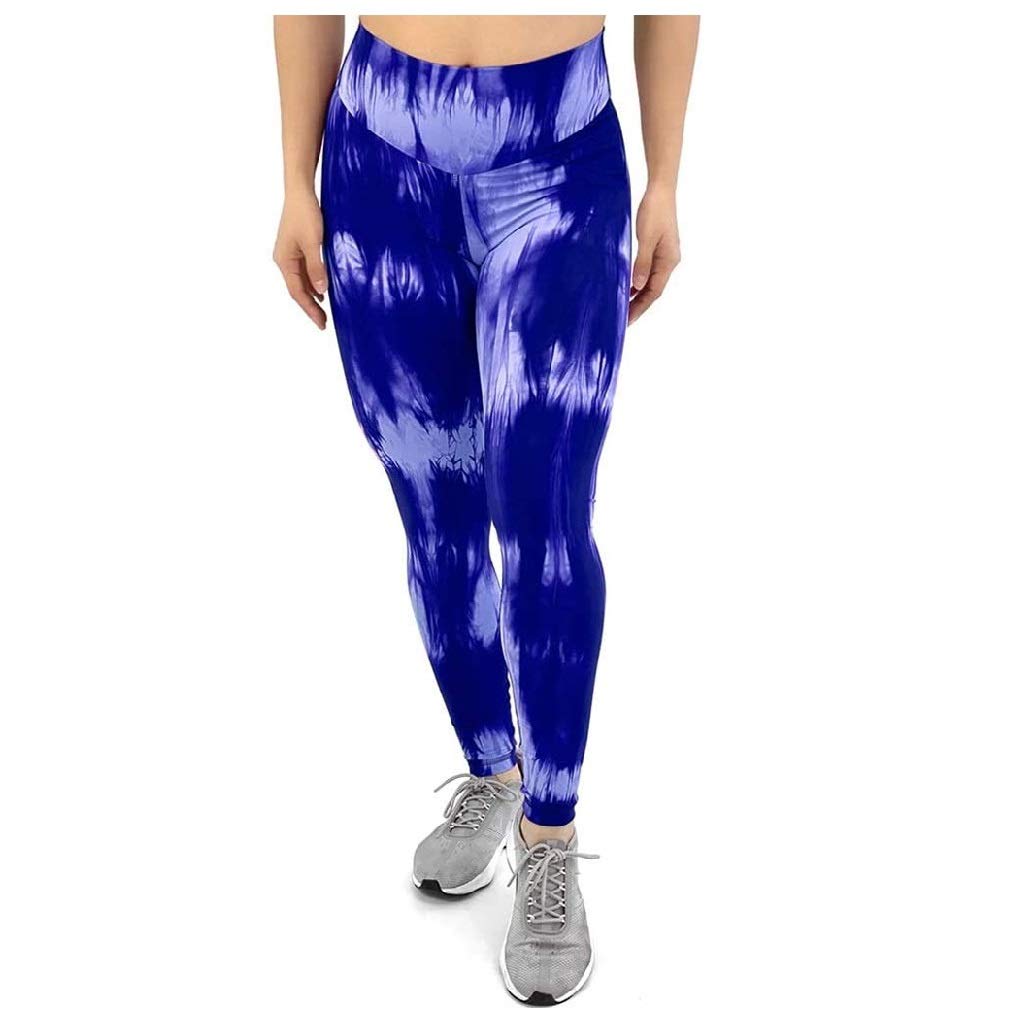 Women's Tie-Dye High Waisted Yoga Pants - Stretchy Running Sports Sweatpants for Fitness & Workout - Perfect for Gym, Jogging, Lounge & Casual Wear