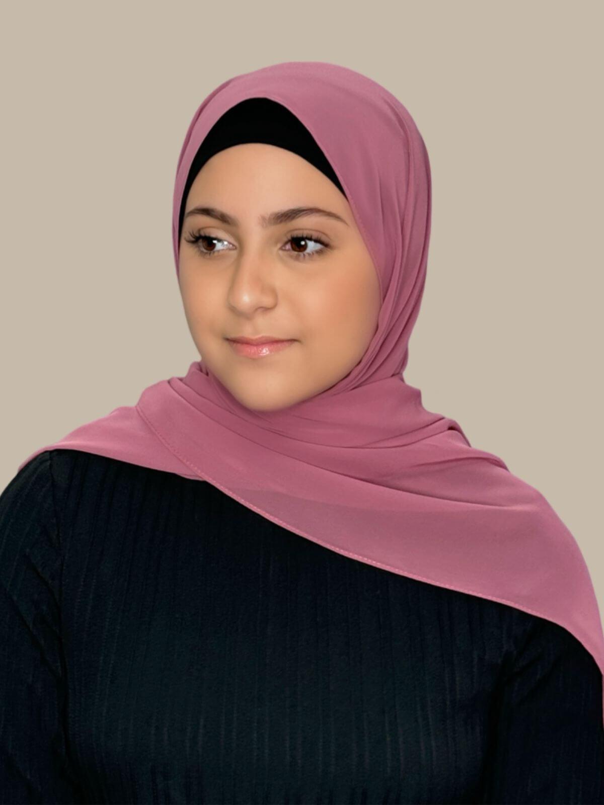 Luxury Chiffon Hijab for Women - Modish Girl Pale Rose Scarf - Perfect for Daily Wear, Prayer & Special Occasions