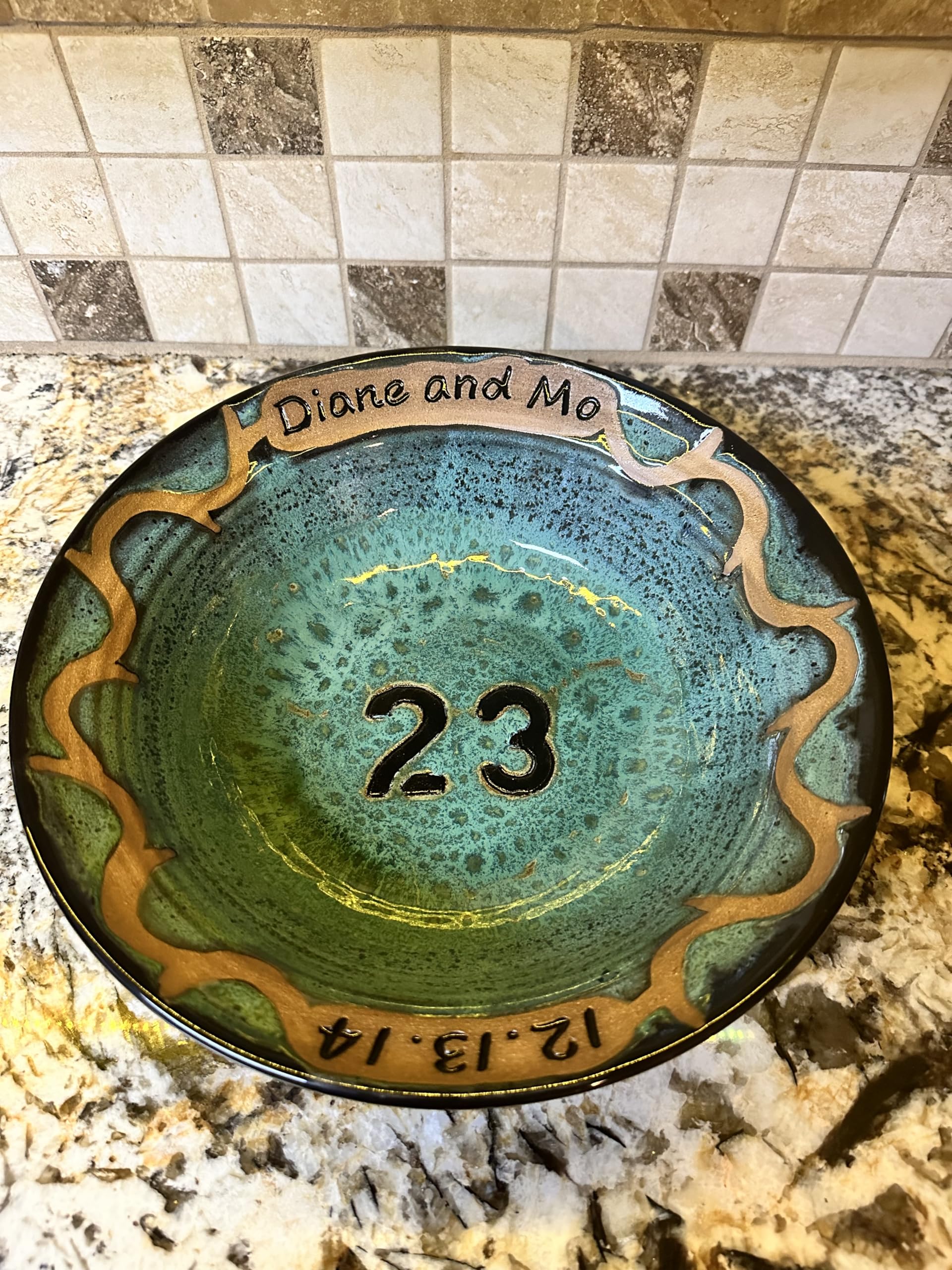 Custom 9th Anniversary Pottery Gift - Handmade Ceramic Keepsake for Couples | Perfect for Wedding Anniversaries & Romantic Celebrations