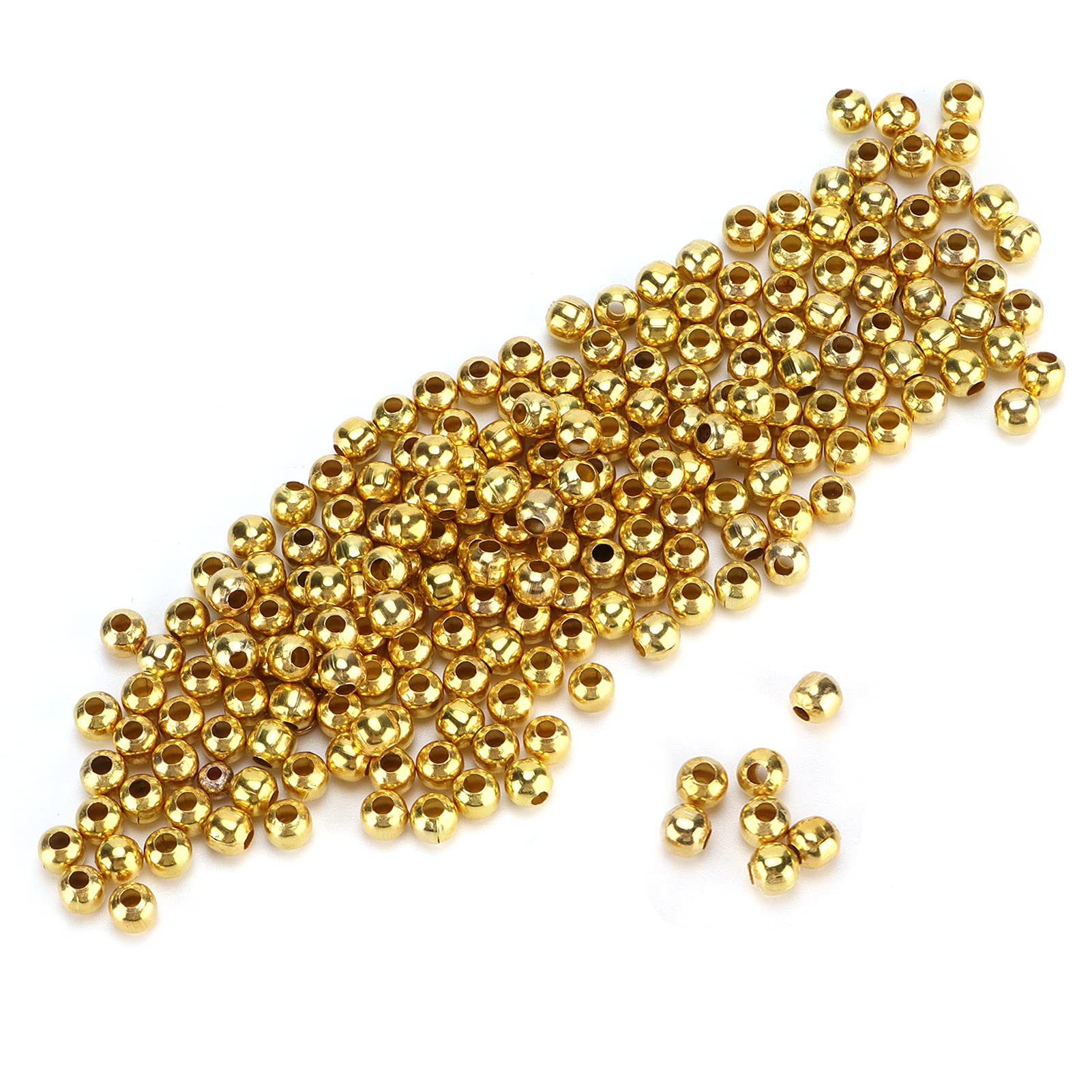 Beads for Bracelets & Necklaces - Simple & Elegant Spacer Beads for Jewelry Making, Scrapbooking (Gold-Tone) - Perfect for DIY Crafts, Gift Making & Fashion Accessories