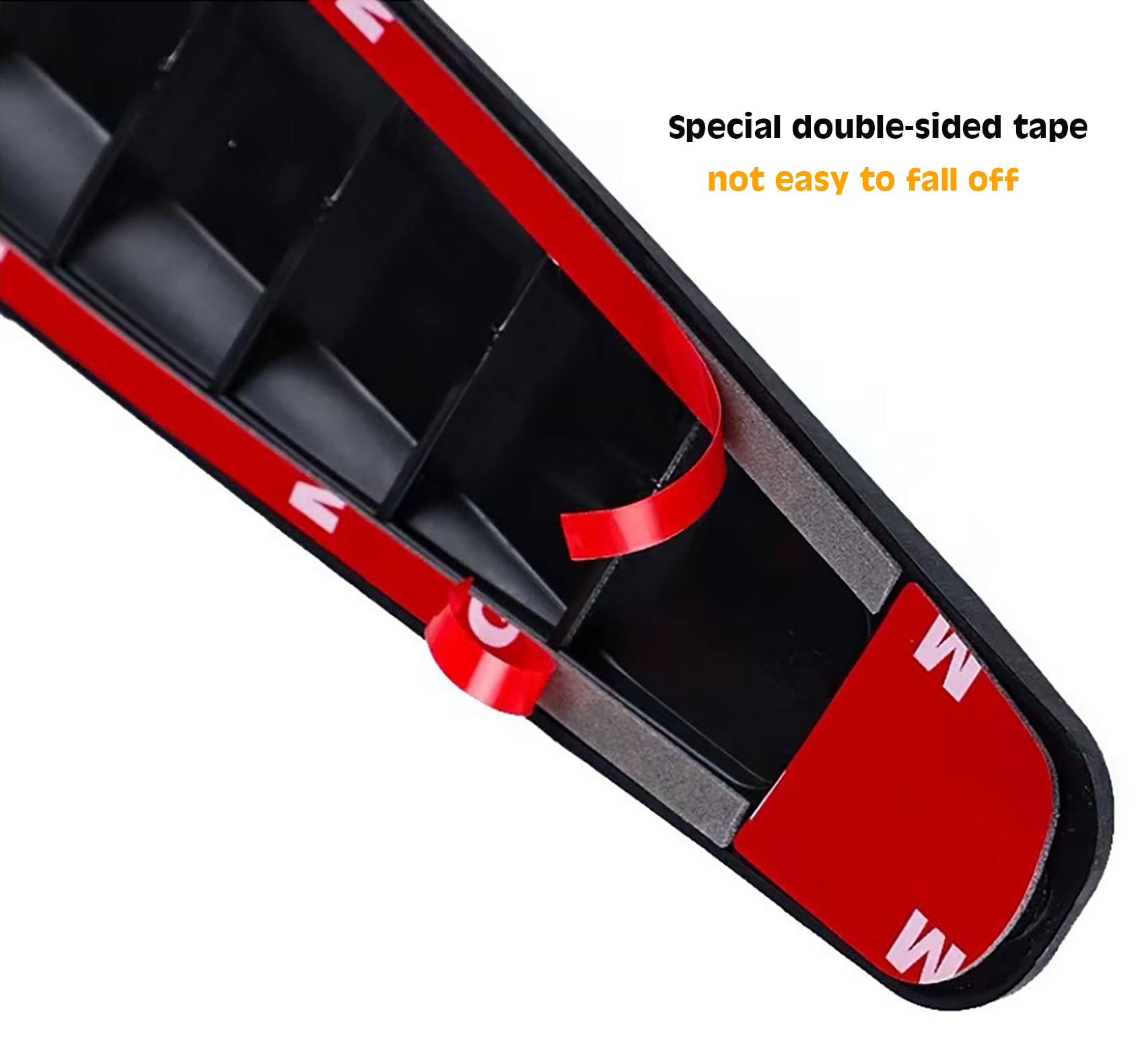 4 Pack Universal Rubber Car Bumper Guards - Front & Rear Bumper Protector for SUV, Anti Collision & Scratch Protection (Black) | Perfect for Parking Lots, Tight Spaces & Urban Driving