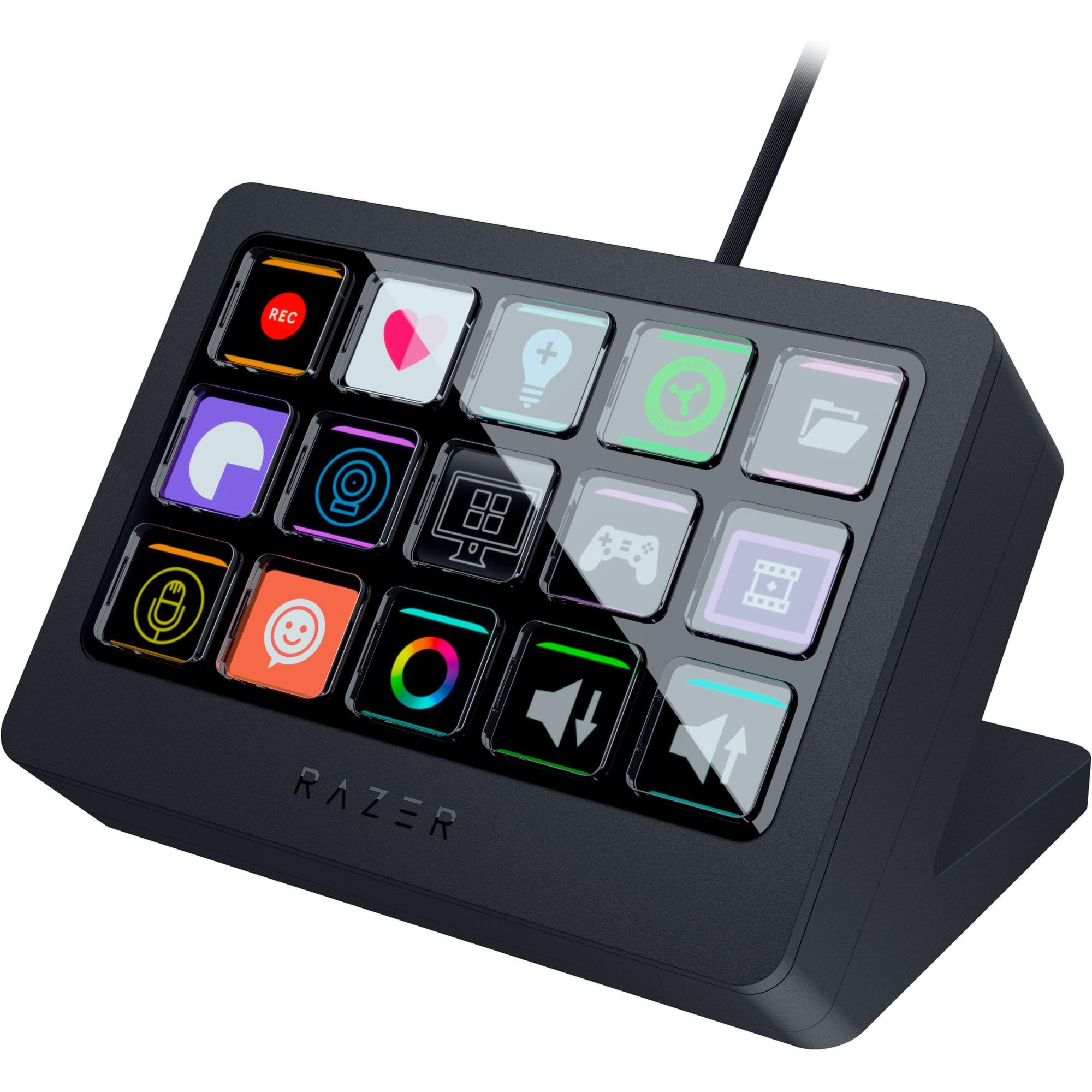 Razer Stream Controller X - Professional All-in-One Streaming Keypad with 15 Customizable Switchblade Buttons, Multi-Link Macros & Magnetic Faceplate for PC & Mac | Perfect for Twitch, YouTube & Discord Streamers