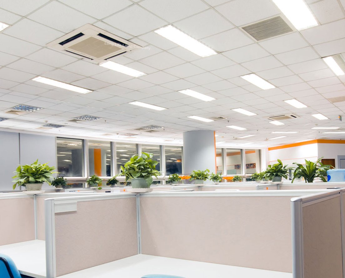 40W Ultra Bright LED Panel Light 1200x300mm Surface Mount, 6500K Daylight White, Energy Saving Office Lighting for Commercial & Home Use