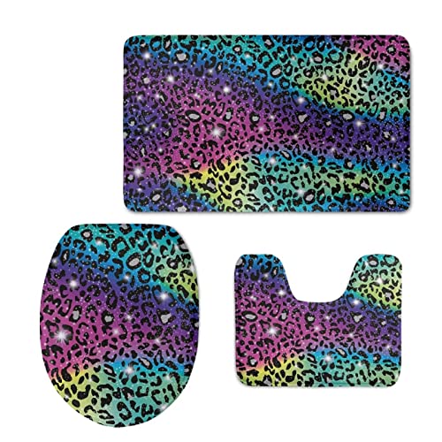 Glitter Rainbow Leopard