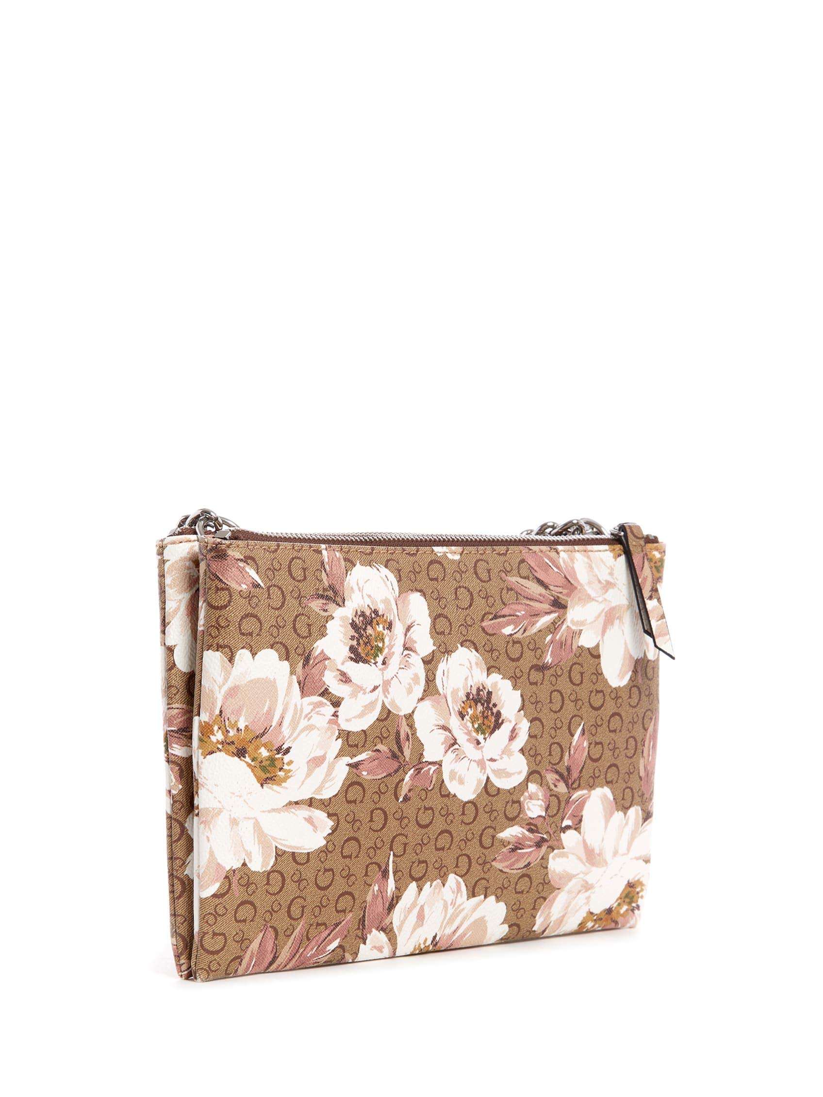 GUESS Factory Beckley Double-Zip Crossbody Bag for Women - Stylish Leather Shoulder Purse with Adjustable Strap, Perfect for Daily Use, Travel & Shopping