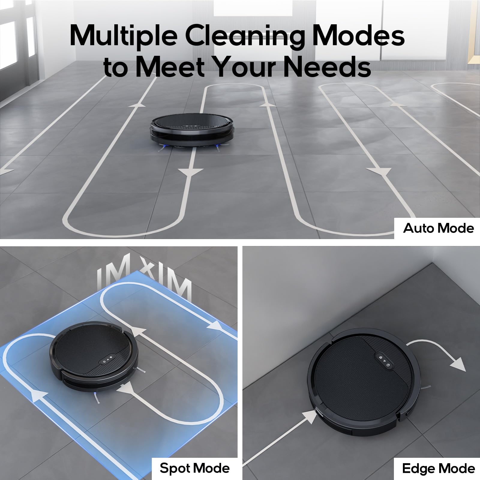V3 Robot Vacuum and Mop Combo - Self-Charging 5000Pa Strong Suction, WiFi/Alexa/App Control, Ultra-Slim 3-in-1 Robotic Cleaner for Hardwood Floors, Pet Hair & Low Pile Carpets - Perfect for Homes with Pets & Busy Families