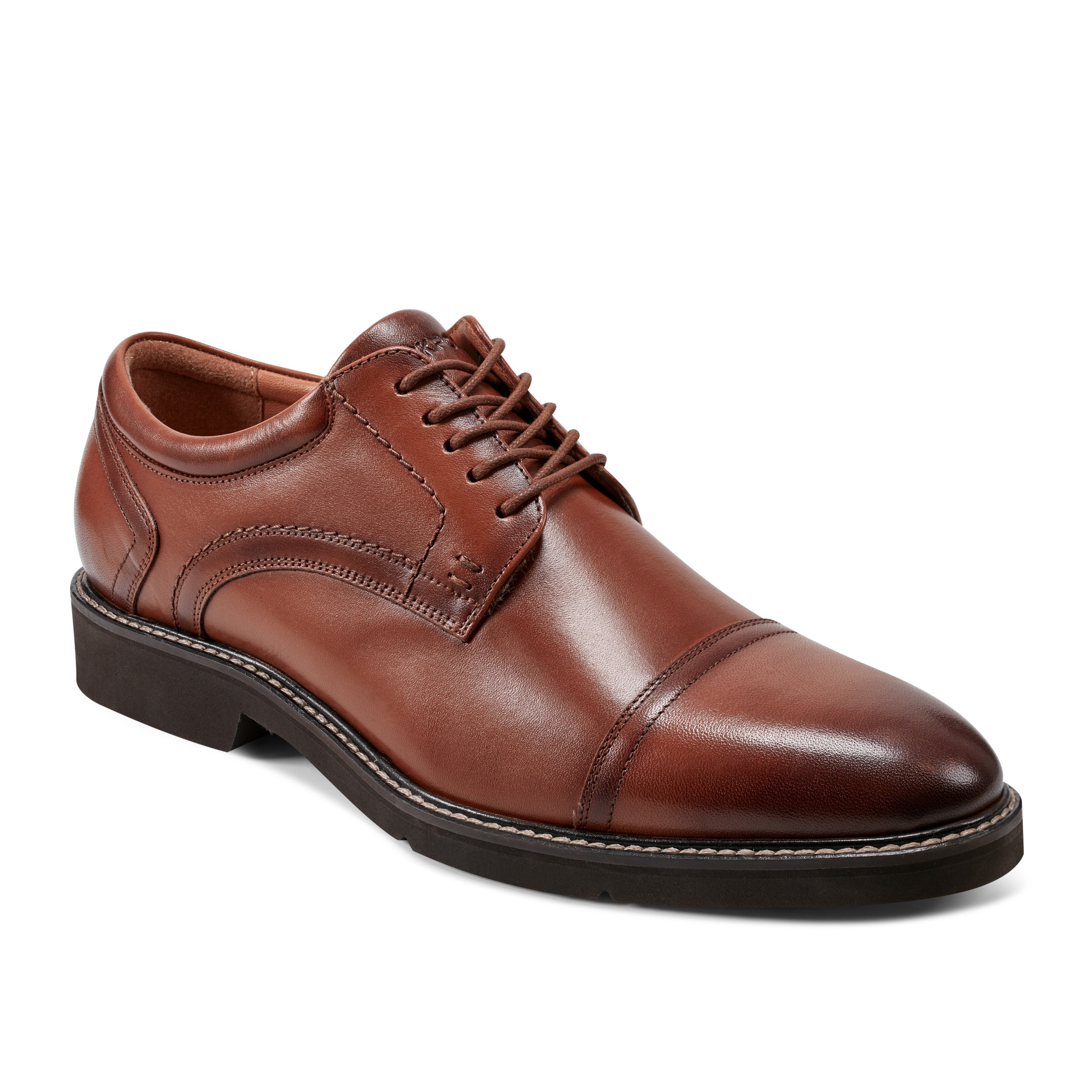 Men's Findlay Dress Lace Up Almond Toe Oxford Shoes - Formal Business & Wedding Attire for Professional Office Wear