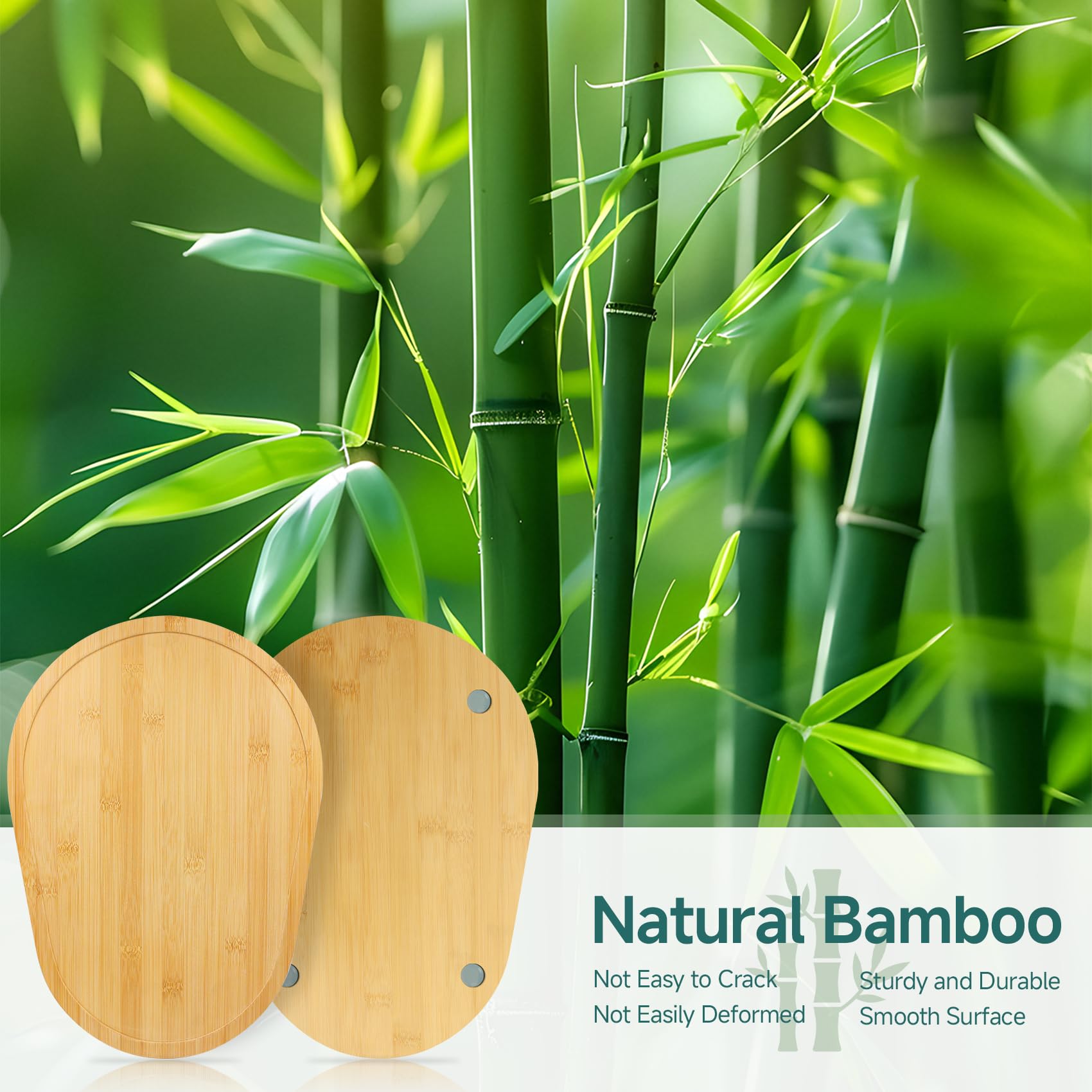 Bamboo KitchenAid Mixer Slider Mat for 5.5-8 QT Stand Mixers - Non-Slip Countertop Protector & Mixer Accessory - Perfect for Baking, Cooking, and Kitchen Organization (Natural Wood)