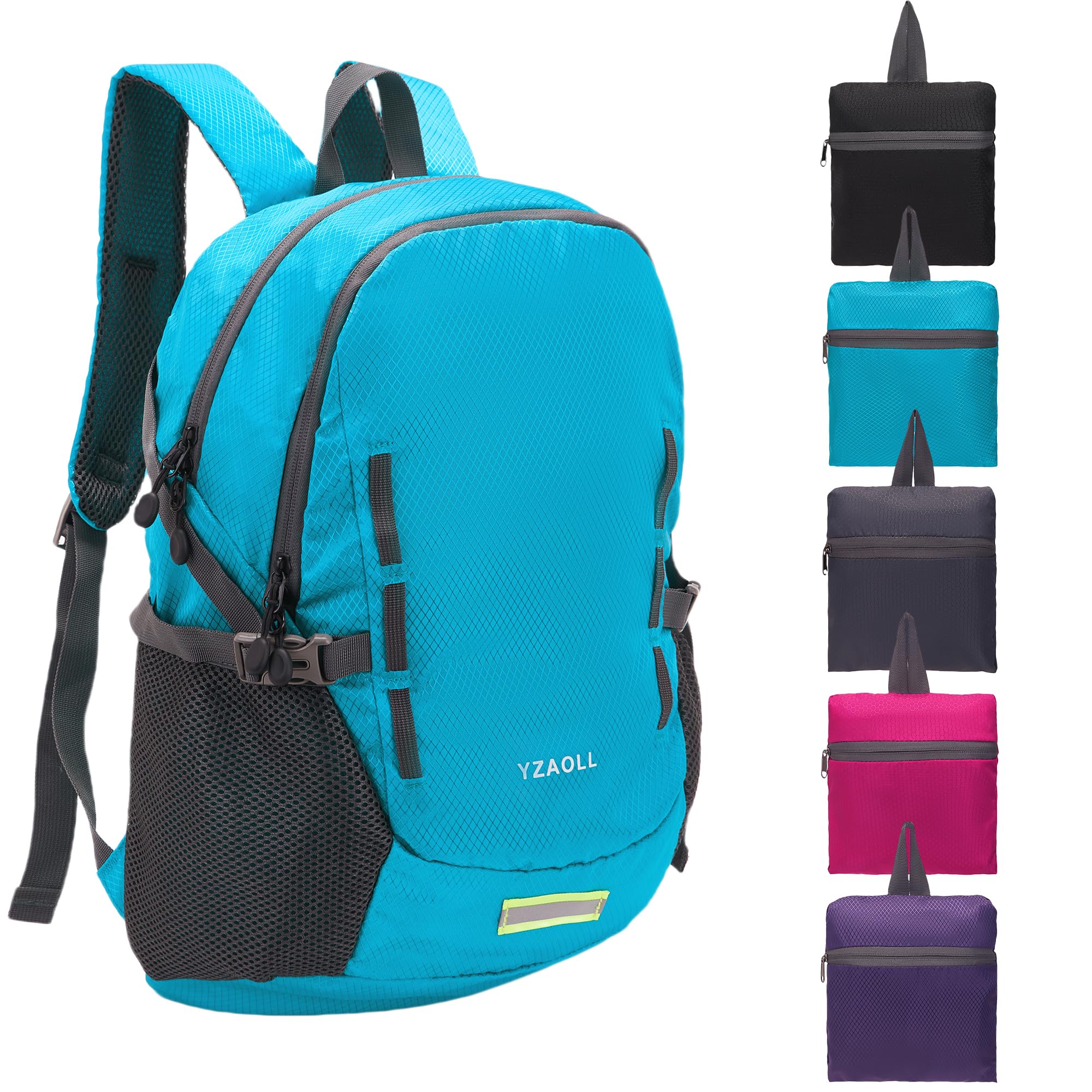 YZAOLL Ultra Lightweight Packable Backpack 20L - Foldable Water Resistant Daypack for Travel, Hiking & Outdoor Activities - Compact Backpack for Women & Men - Perfect for Commuting, Camping & Daily Use
