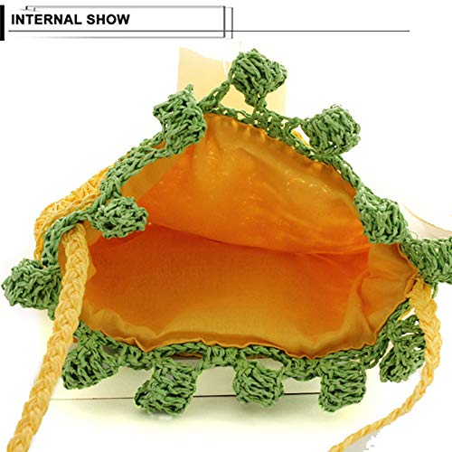 Goclothod Cute Fruit Crossbody Bag - Woven Summer Beach Shoulder Purse for Women | Perfect for Vacation, Travel & Casual Outings