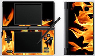 Authentic Flame Skin Cover for Nintendo DSi Console - Durable Protection & Stylish Design for Gaming Enthusiasts | Perfect for Travel, Home Use & Gift Giving