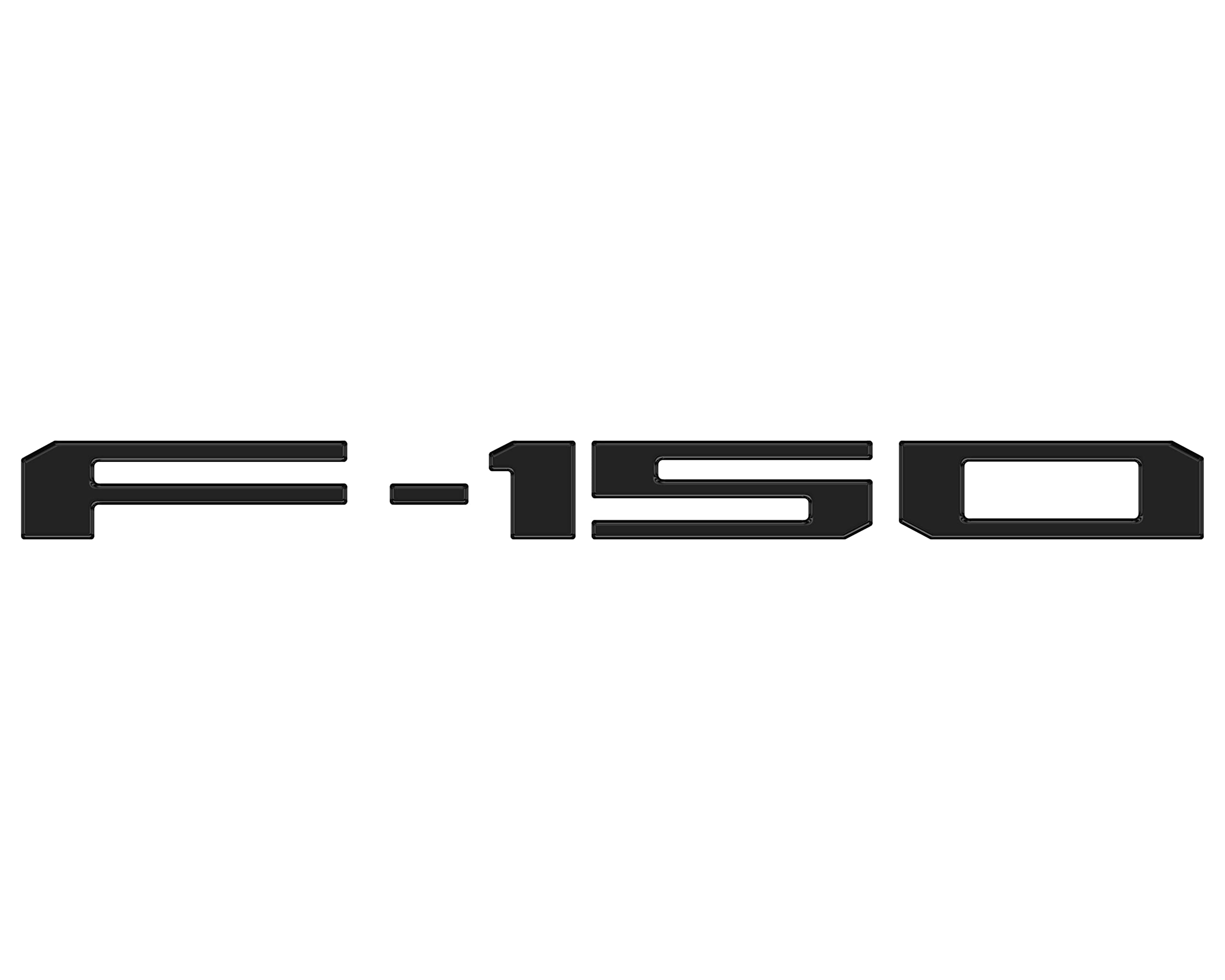 2021-2025 Ford F-150 Tailgate Emblem Letter Inserts - Gloss Black Custom Decals for Truck Bed Styling - Perfect for Personalization & Off-Road Adventures