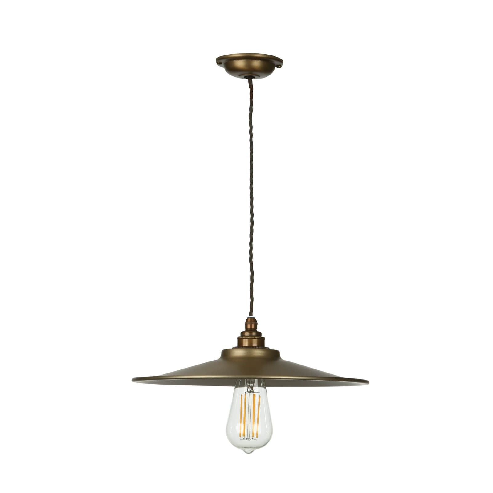 Buxton Single Pendant Light Fixture - Antique Brass/Brushed Chrome/Bespoke Finish Options for Dining Room, Bedroom & Foyer Lighting