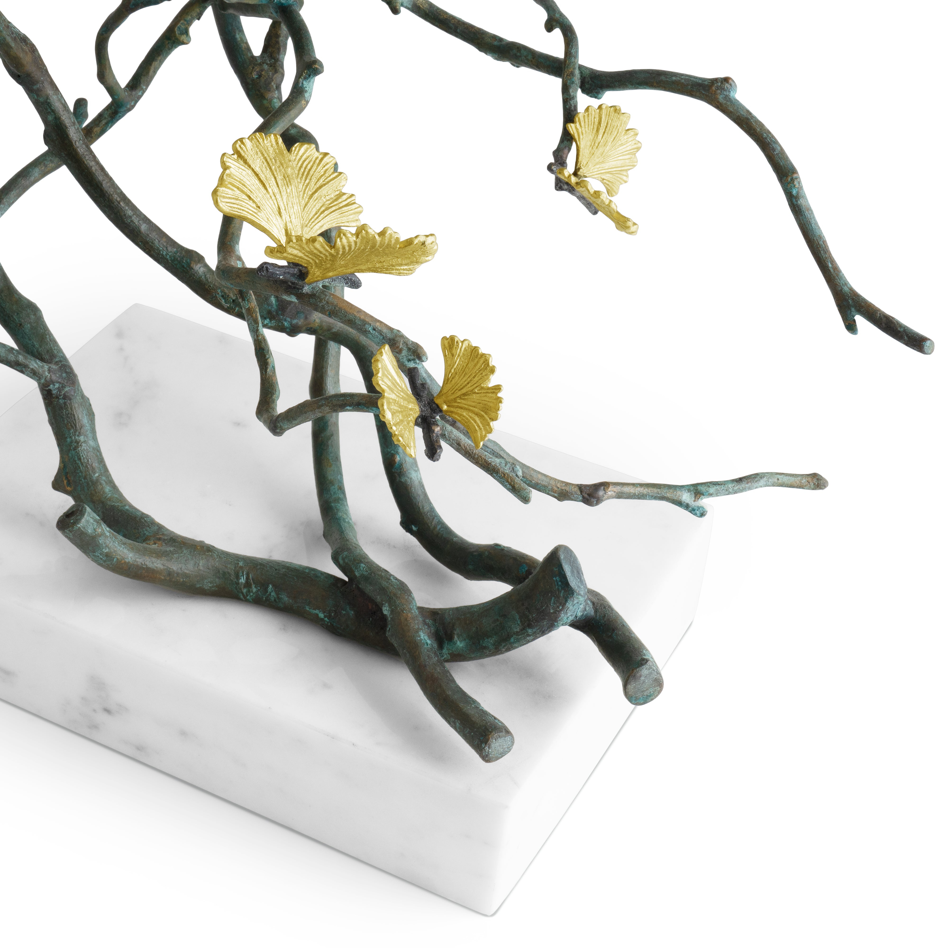 Elegant Butterfly Ginkgo Leaf Sculpture - Handcrafted Home Decor for Living Room, Bedroom & Office - Perfect Gift for Nature Lovers