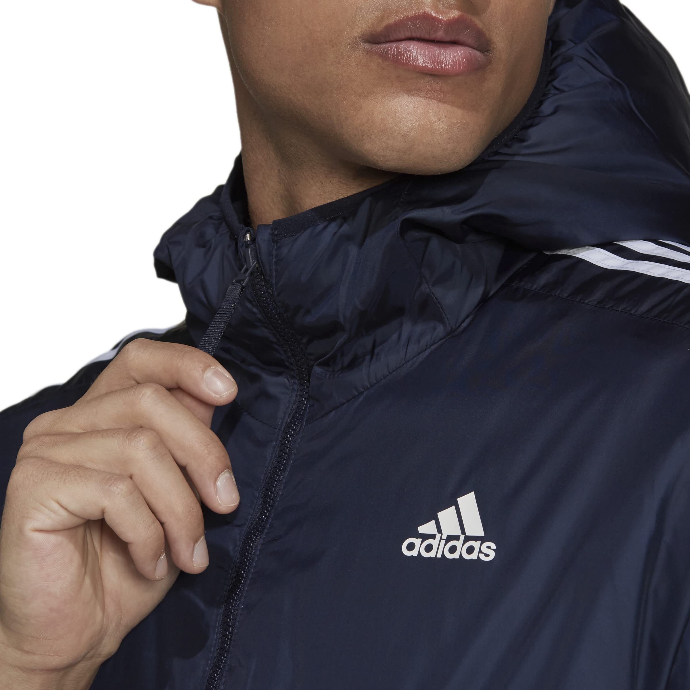 Adidas Men's Essentials Insulated Hooded Jacket - Lightweight Winter Coat for Outdoor Activities, Running & Casual Wear