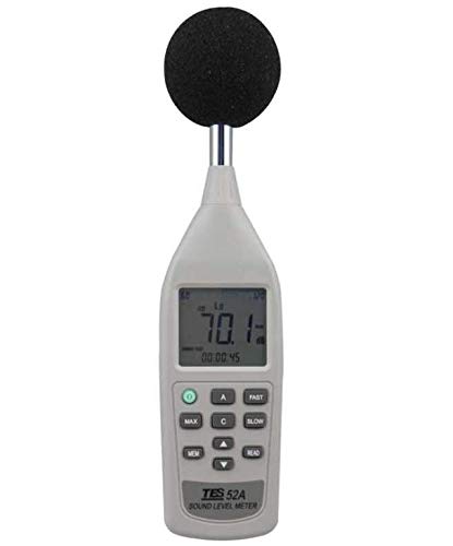 TES-52A Portable Digital Sound Level Meter - Handheld Noise Tester with LCD Display | Perfect for Home, Workplace, and Industrial Noise Measurement