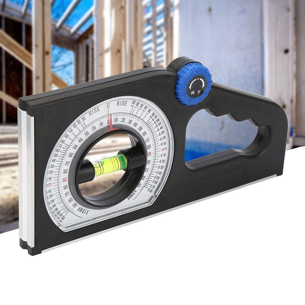 Professional Engineering Inclinometer - Universal Slope Measuring Ruler & Multifunction Angle Meter Gauge Tool for Construction, Carpentry & DIY Projects | Perfect for Home Improvement and Industrial Applications