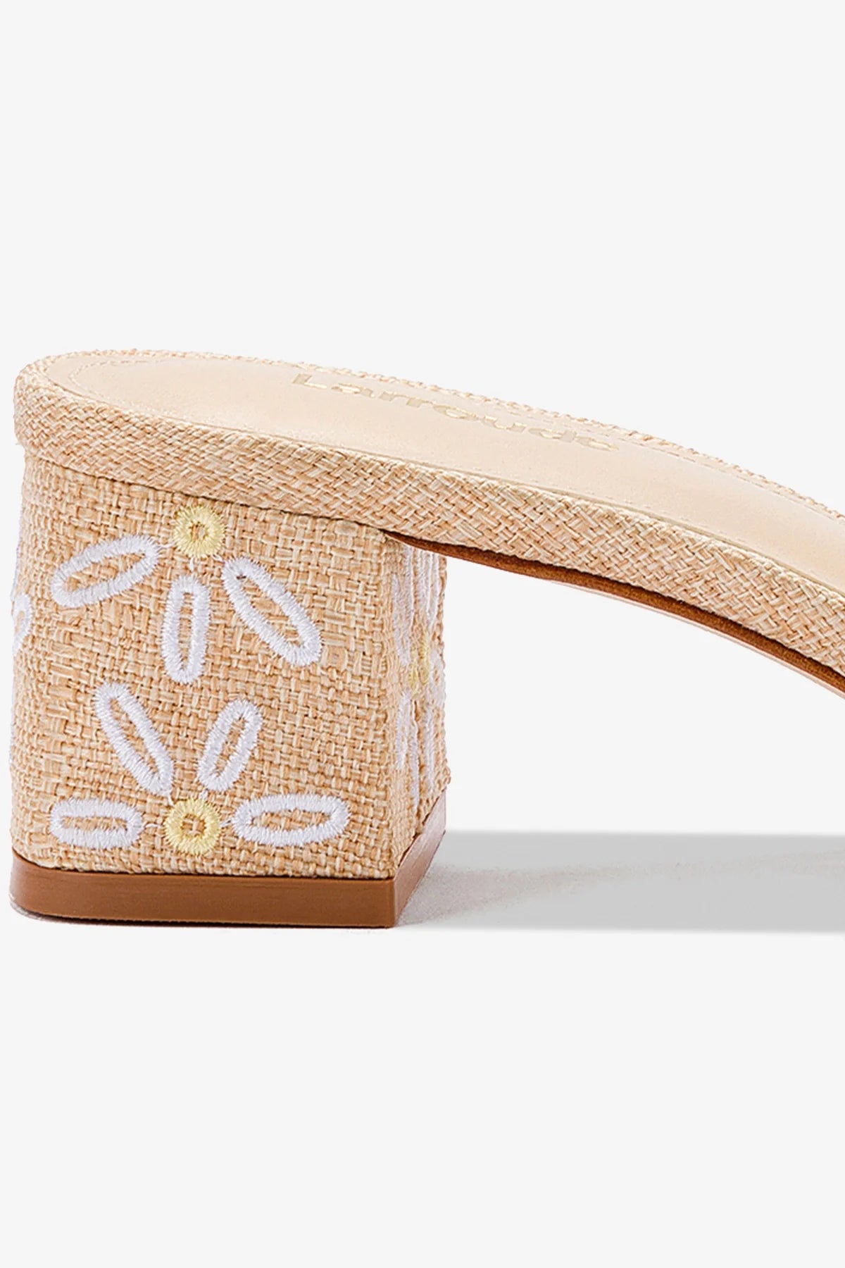 Brigitte Women's Beige Raffia Mule Sandals - Comfortable Summer Slide Shoes for Beach, Pool, and Casual Outings