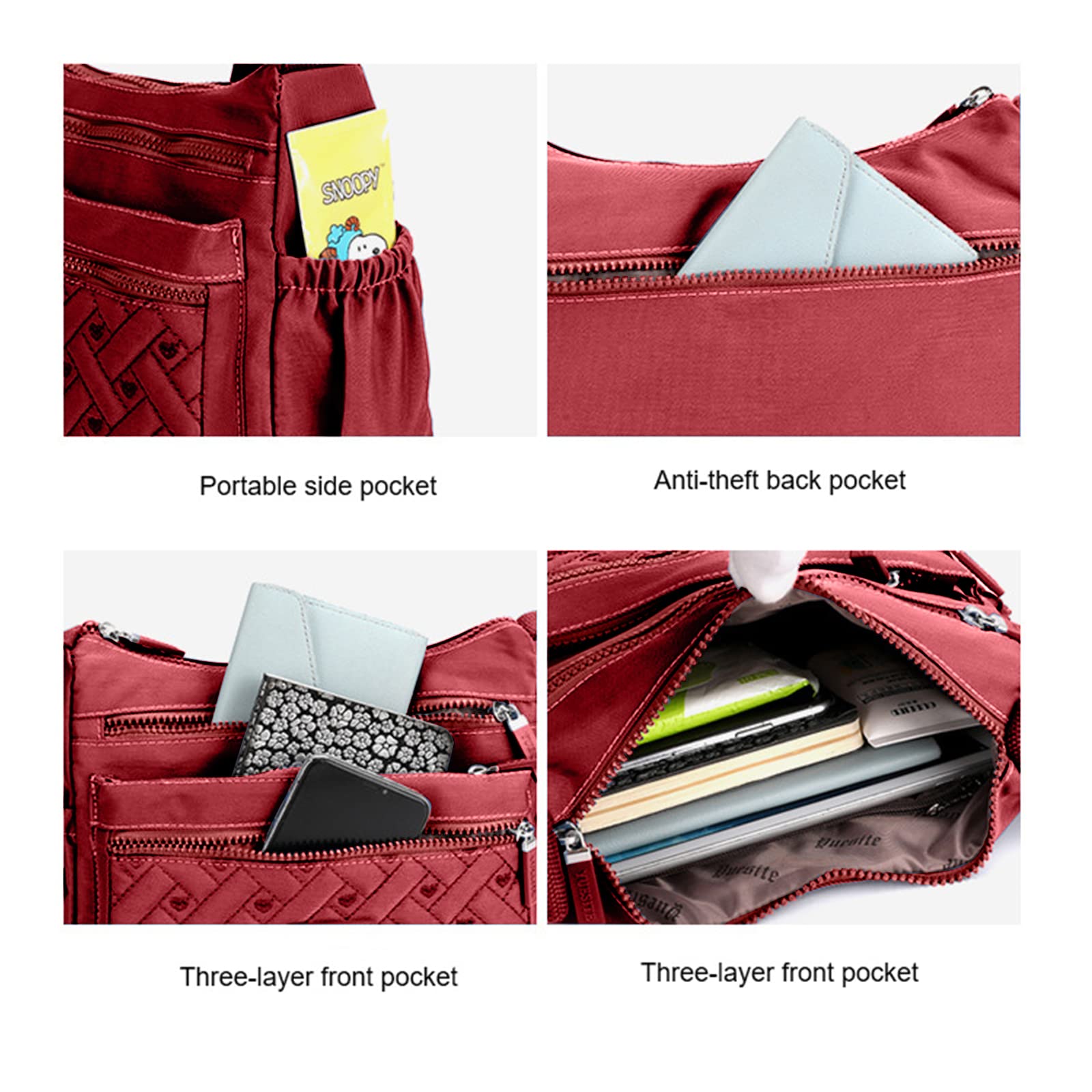 XUDREZ Women's Crossbody Bag with Multi-Pockets - Perfect for Travel & Daily Use
