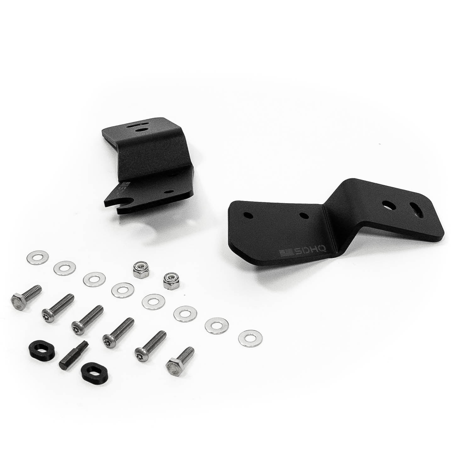 21-24 Ford Bronco & Bronco Raptor SDHQ Built A-Pillar Light Mounts | Off-Road LED Light Brackets | Perfect for Trail Riding, Overlanding & Night Driving