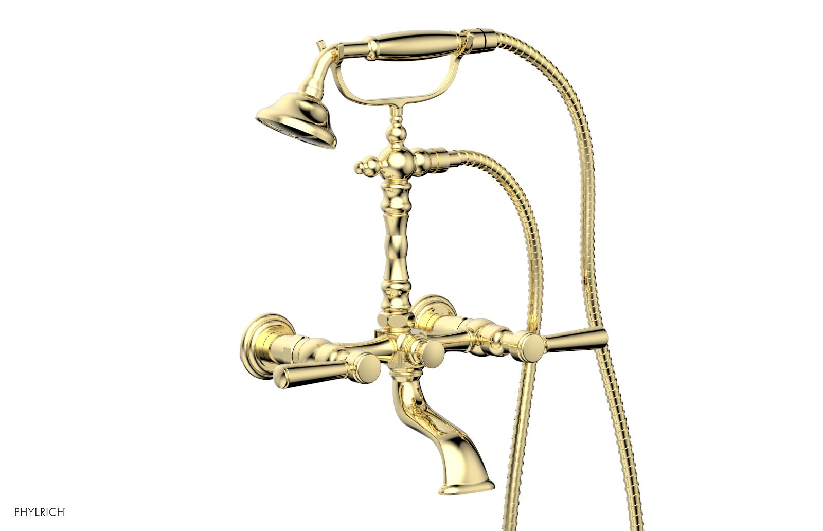 HEX TRADITIONAL Exposed Tub & Hand Shower Faucet with Lever Handle K2393 23 - Perfect for Bathroom Renovation & Modern Home Decor