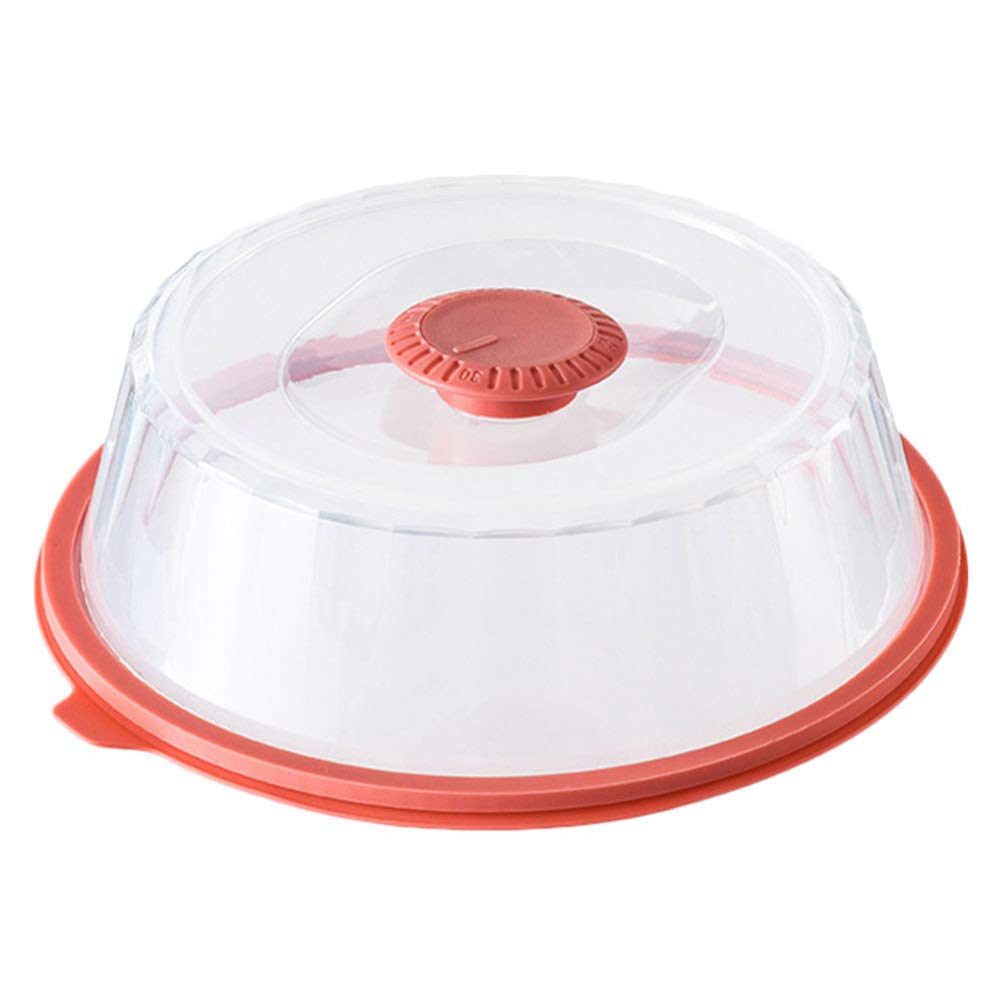 Microwave Splatter Cover - Clear Plastic Food Dish Cover & Cake Dome for Kitchen - BPA-Free, Reusable, Easy to Clean - Perfect for Microwaving, Food Storage & Keeping Dishes Fresh