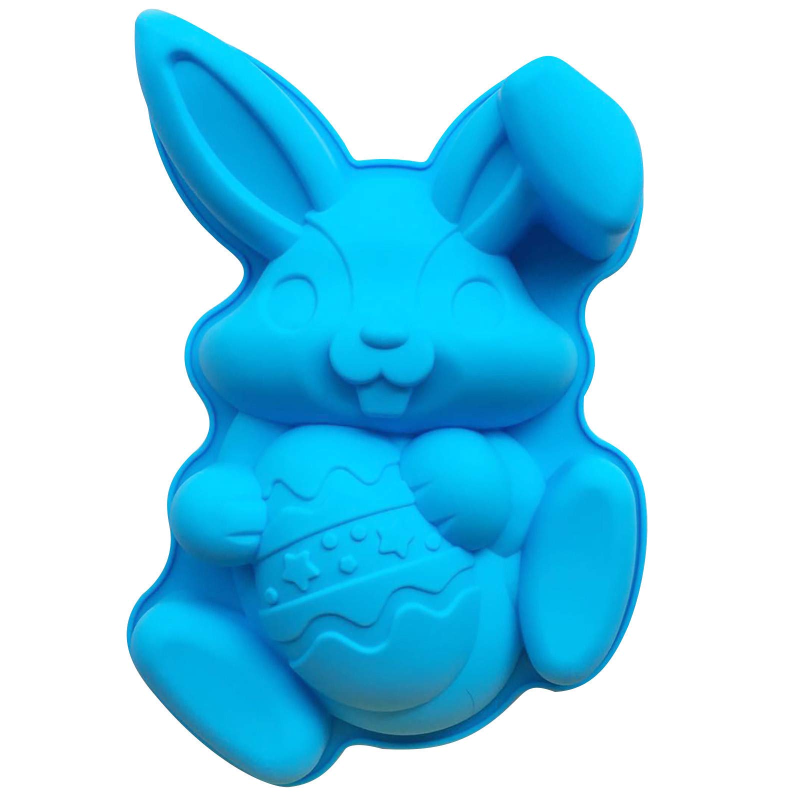 Easter Bunny Silicone Molds Set - Egg Shaped Chocolate Candy Molds for DIY Baking, Ice Cubes, Soap Making, Jelly & Cake Decorations - Perfect for Easter Party Treats, Holiday Desserts and Home Crafting Projects