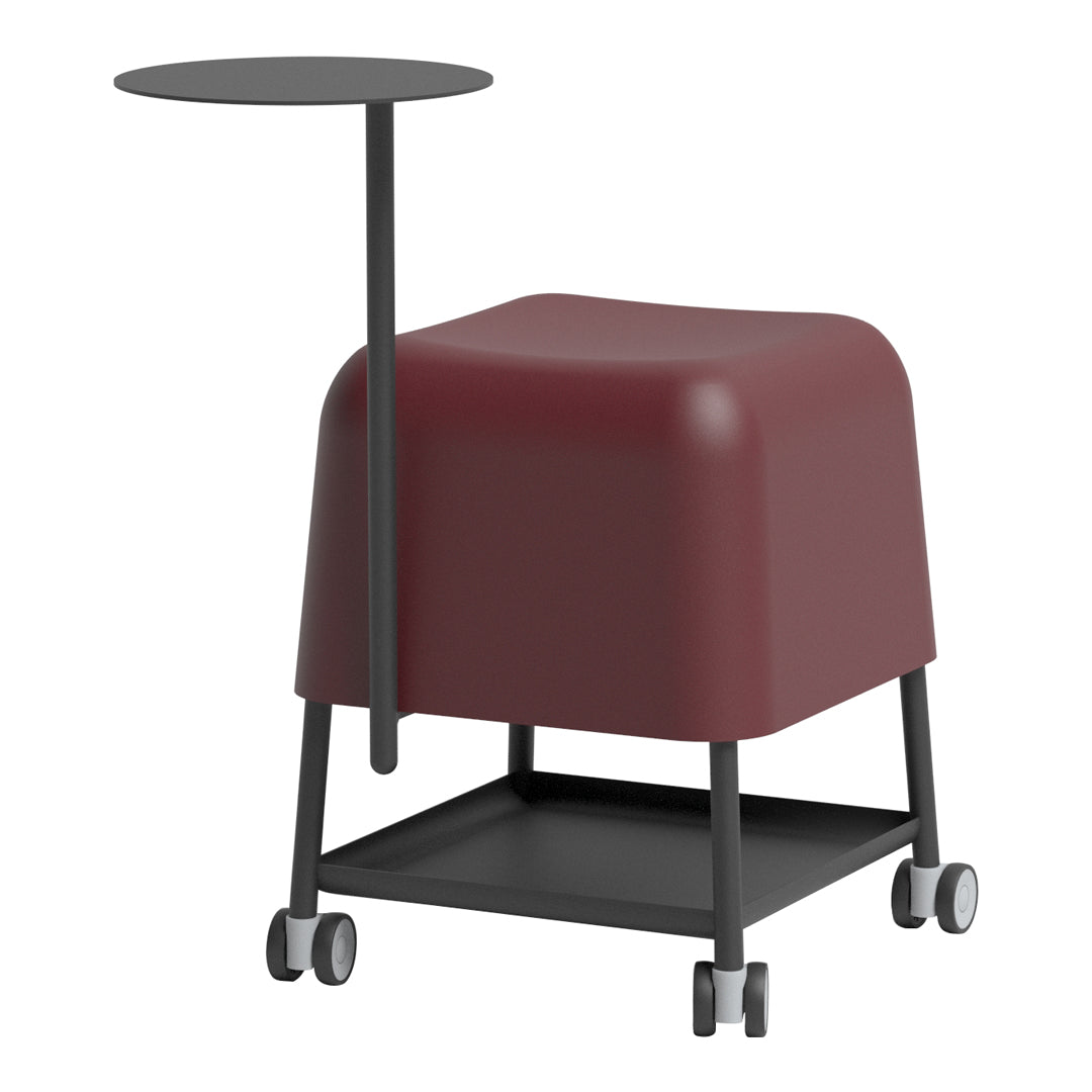 Abisko Ruedas Stool - Modern Adjustable Bar Stool with Footrest for Kitchen Island, Breakfast Nook & Home Bar - Comfortable Counter Height Stool for Dining & Entertaining