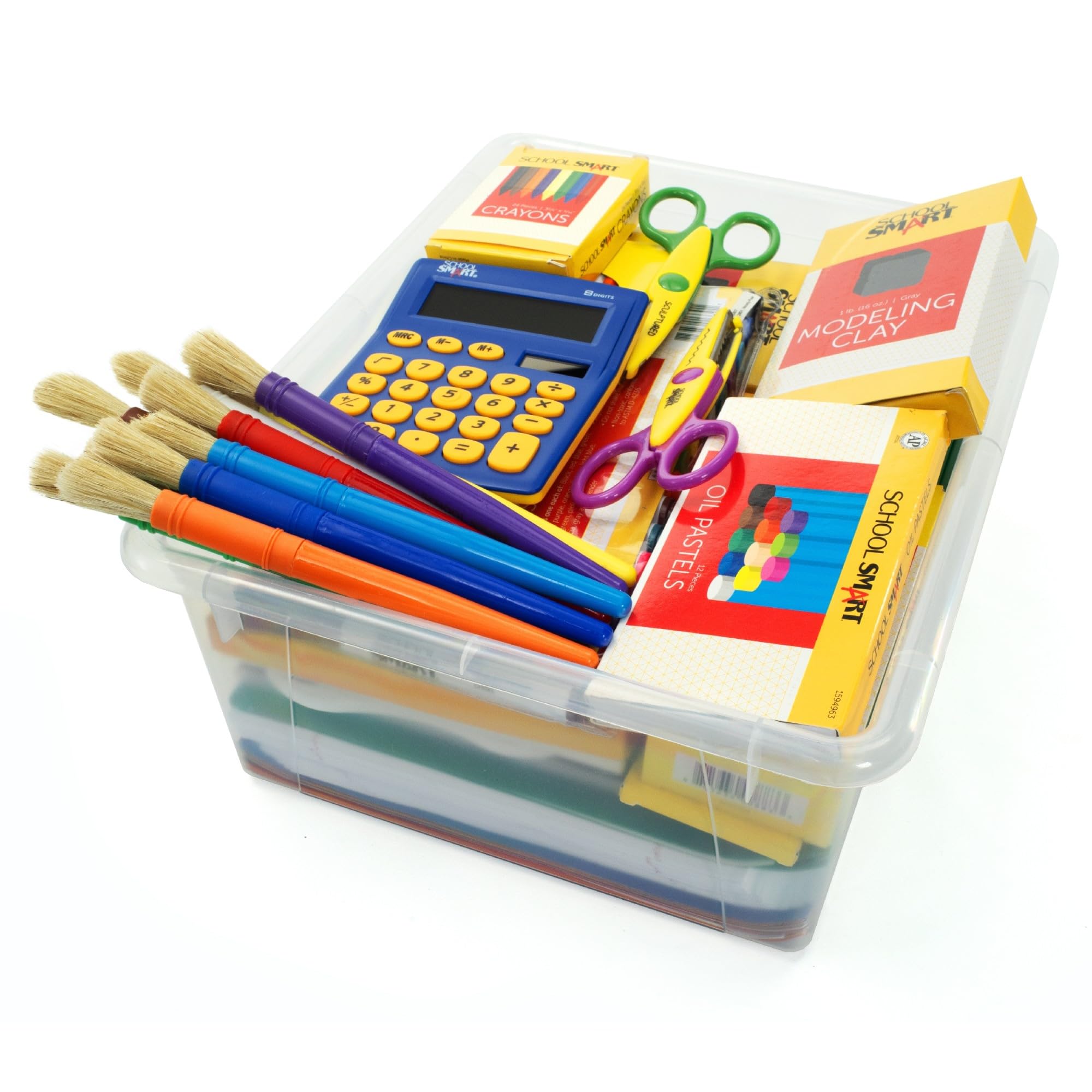 School Smart Durable Plastic Storage Tray - Letter Size Organizer for Classroom Supplies, Home Office & Craft Room | Green Multi-Purpose Tray for Papers, Files & School Materials